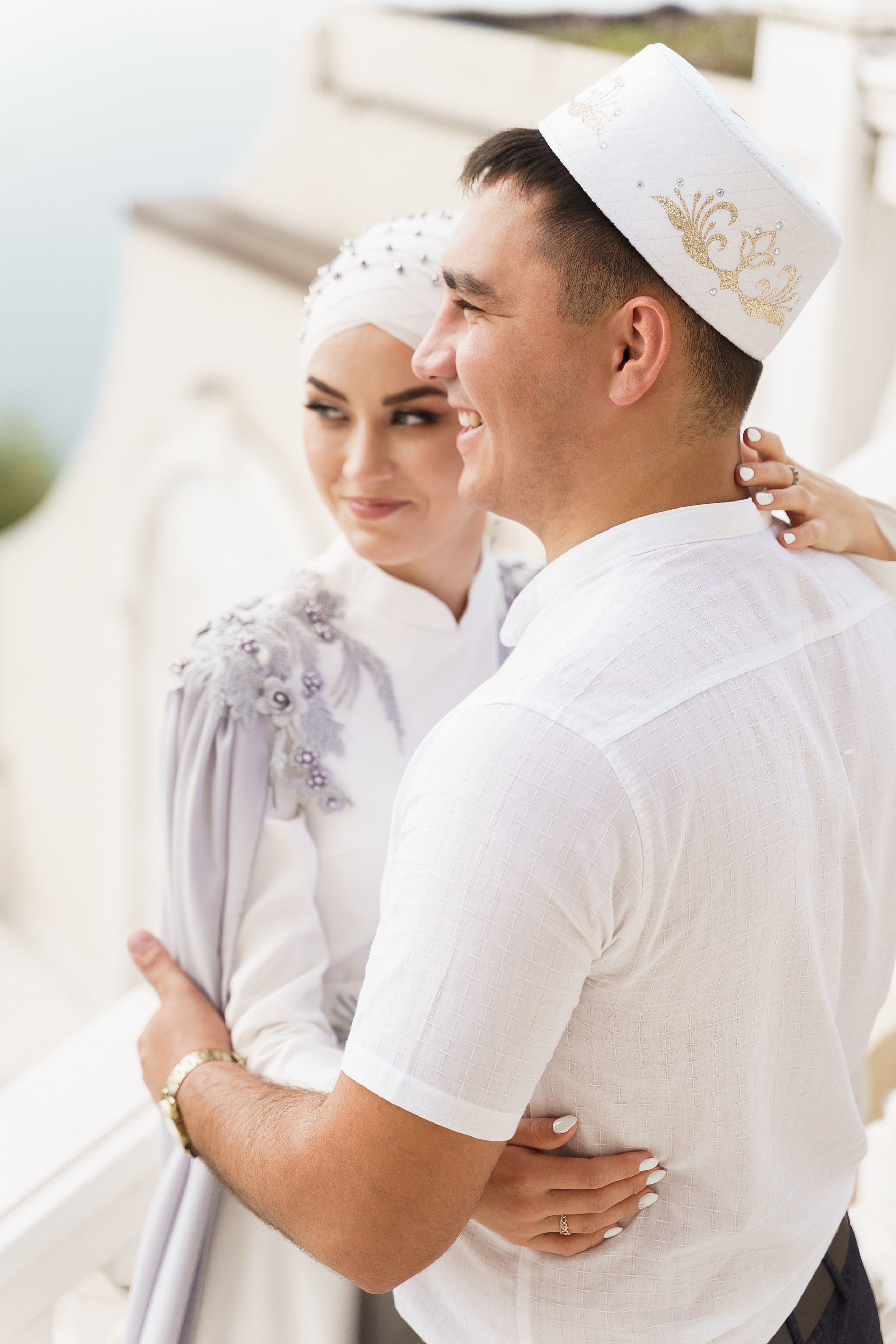 Венер и Линара, Соборная мечеть им. Хусаин-Бека. Свадебный семейный фотограф Ксения Божко Уфа Раевка никах в Нарыстау