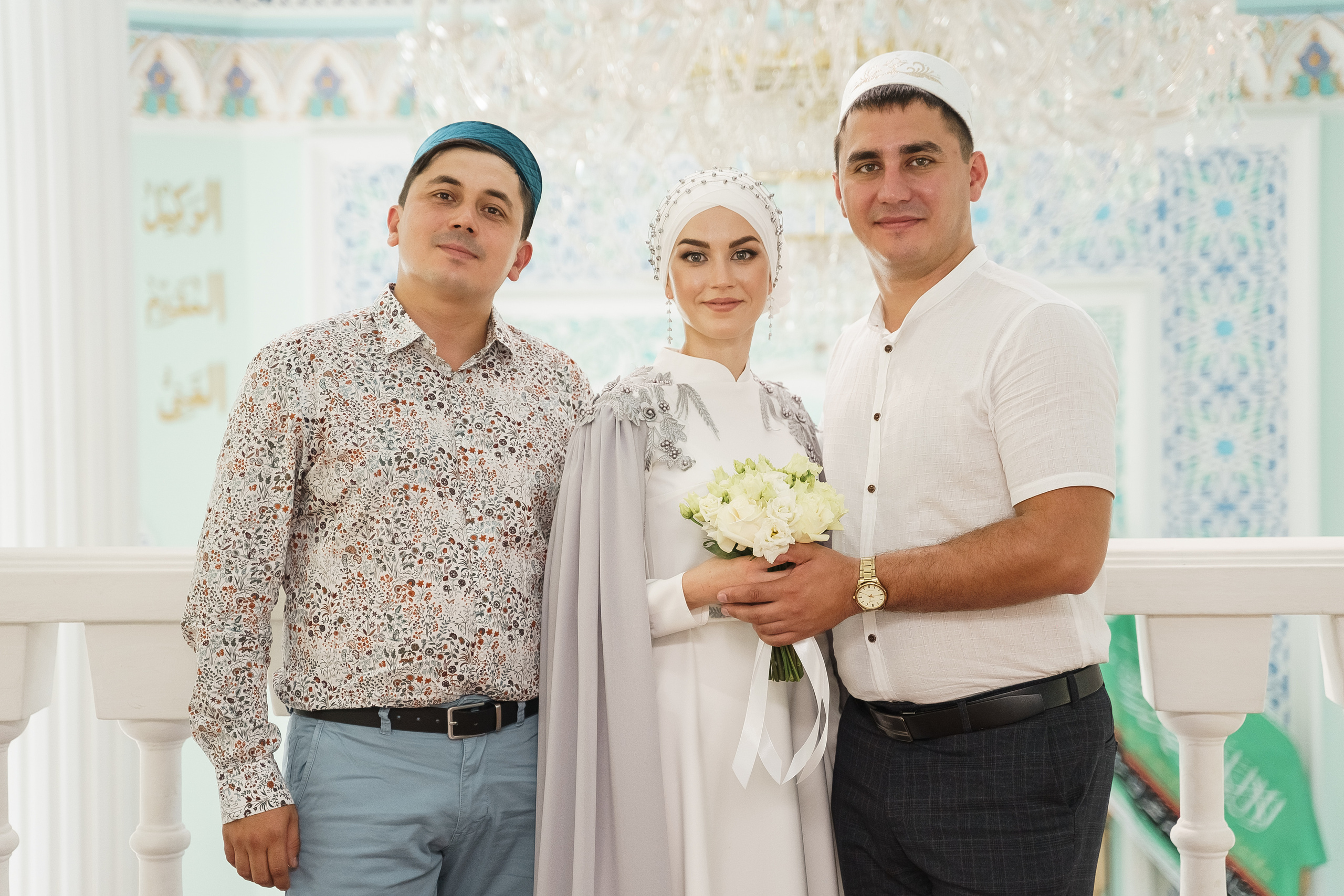 Венер и Линара, Соборная мечеть им. Хусаин-Бека. Свадебный семейный фотограф Ксения Божко Уфа Раевка никах в Нарыстау