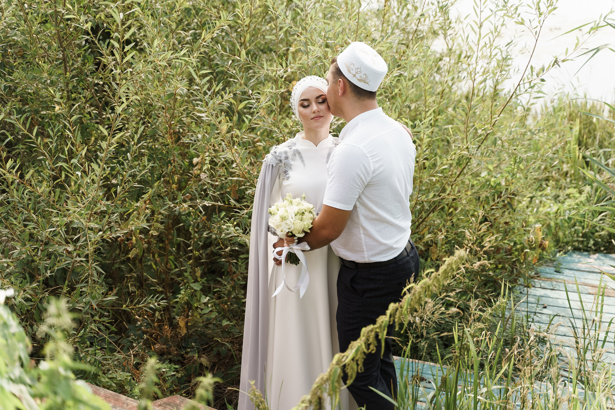 Венер и Линара, Соборная мечеть им. Хусаин-Бека. Свадебный семейный фотограф Ксения Божко Уфа Раевка никах в Нарыстау