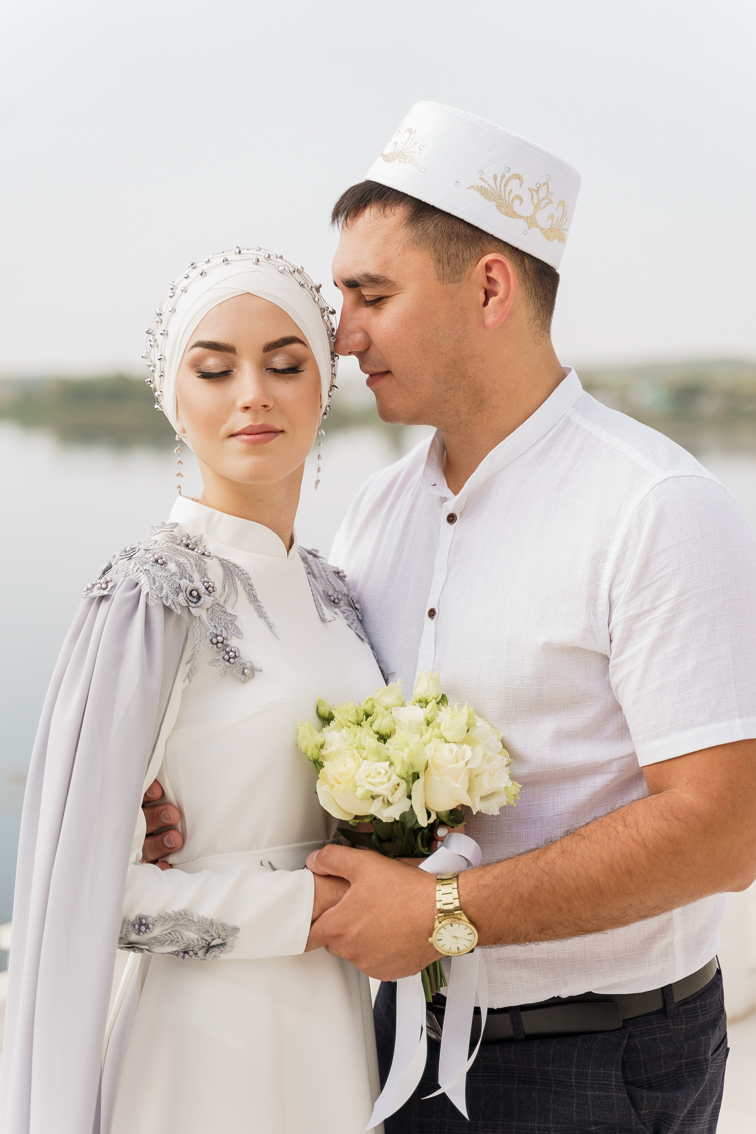 Венер и Линара, Соборная мечеть им. Хусаин-Бека. Свадебный семейный фотограф Ксения Божко Уфа Раевка никах в Нарыстау