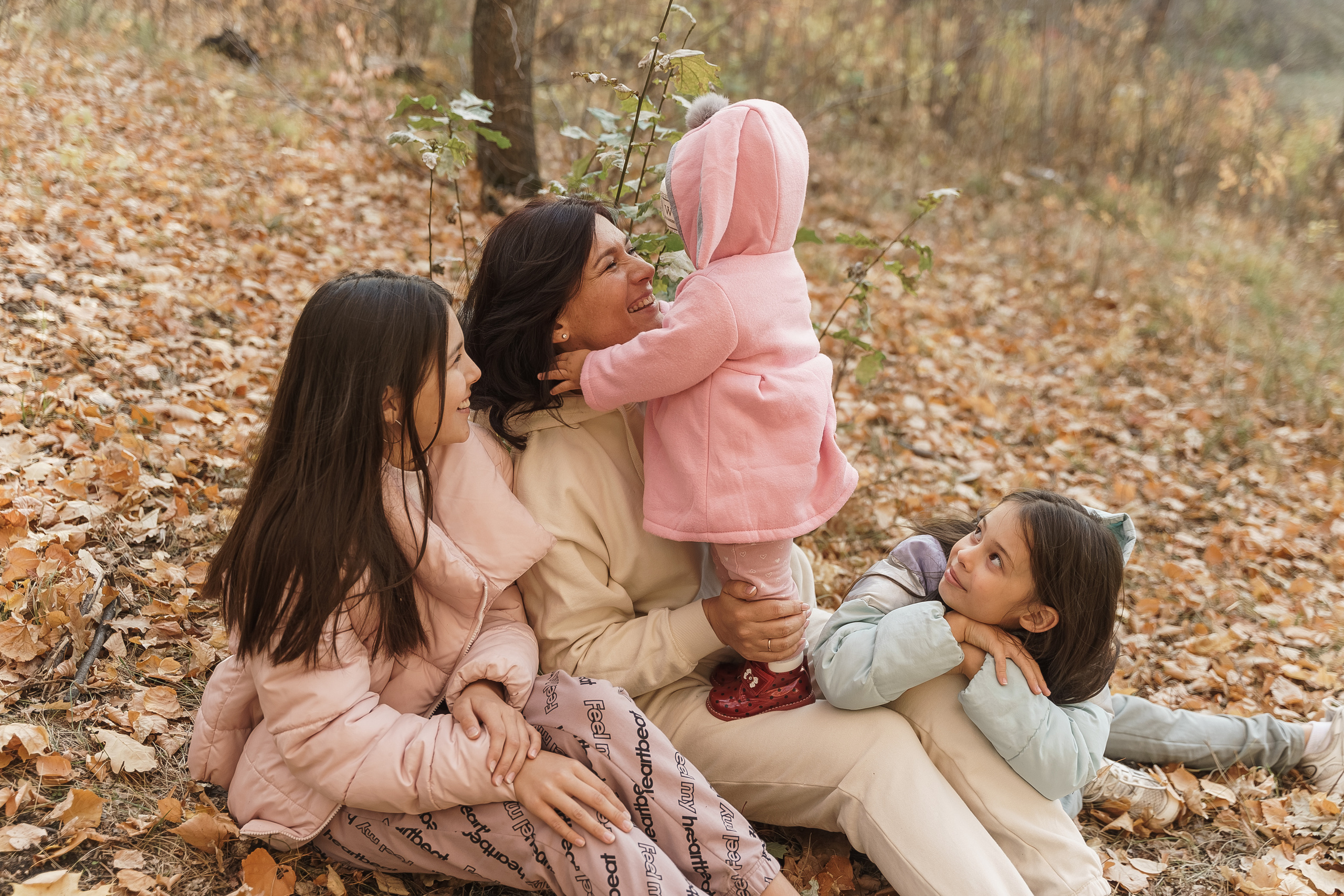 Лилия с дочками. Свадебный семейный фотограф Ксения Божко Уфа Раевка никах в Нарыстау
