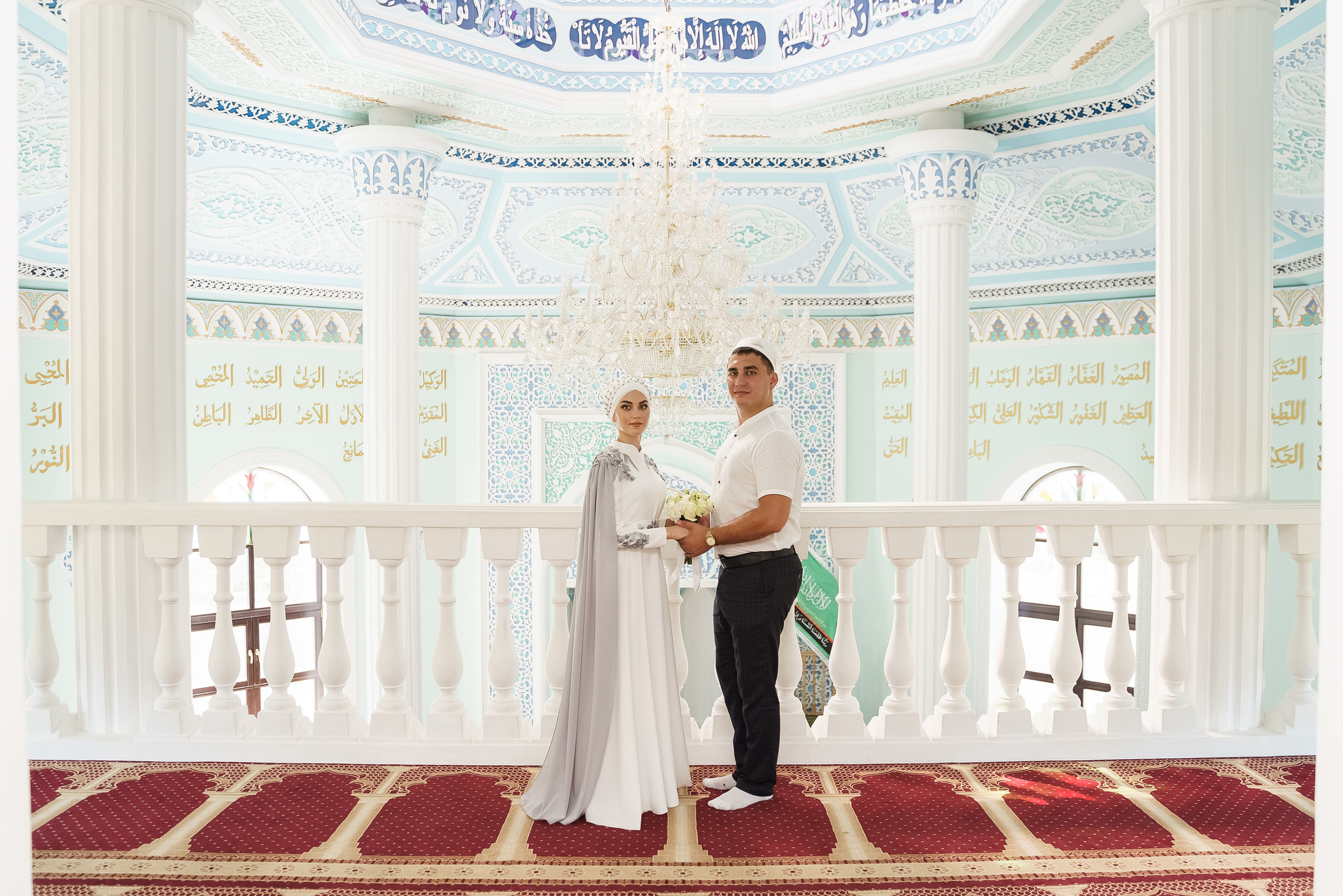 Венер и Линара, Соборная мечеть им. Хусаин-Бека. Свадебный семейный фотограф Ксения Божко Уфа Раевка никах в Нарыстау