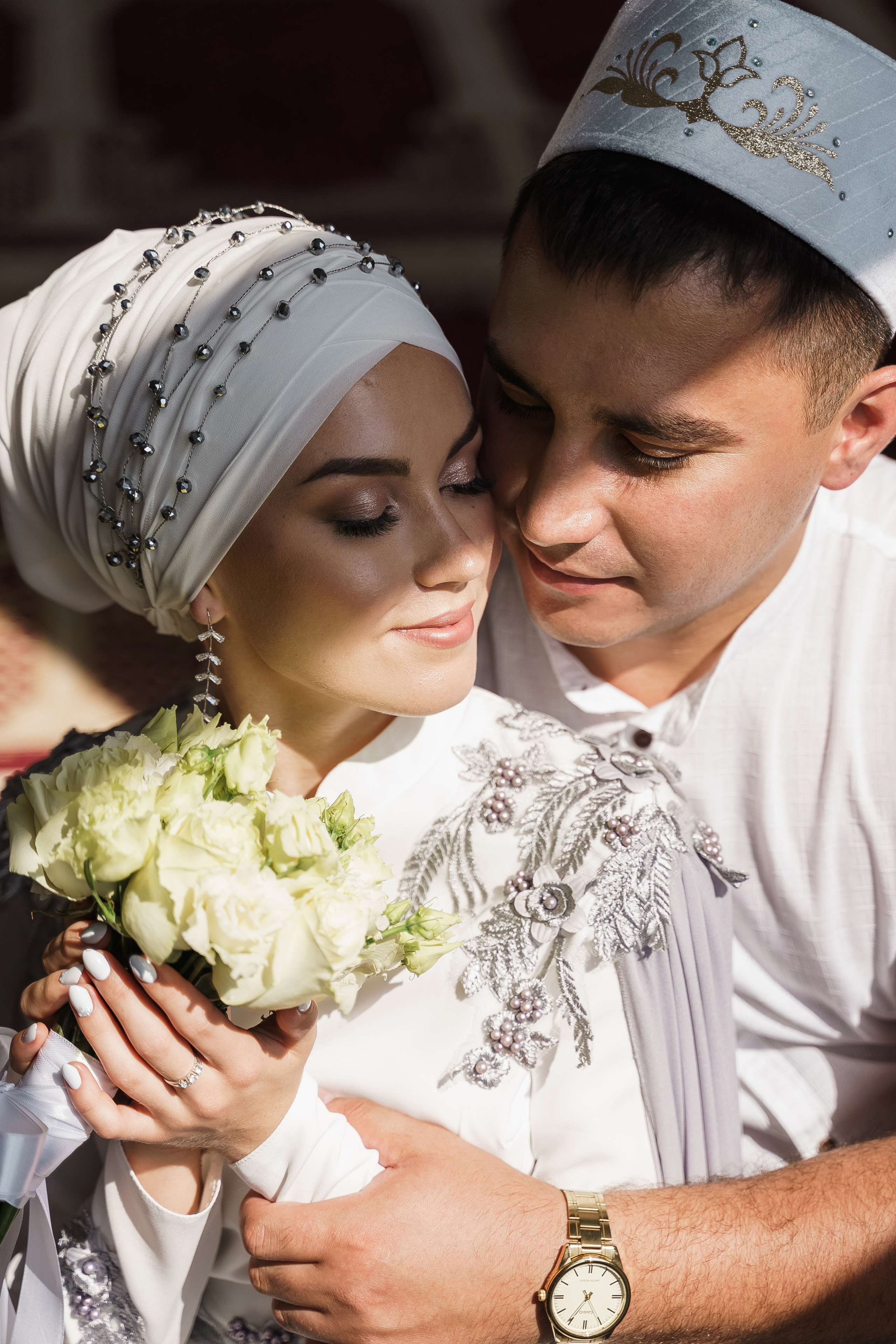 Венер и Линара, Соборная мечеть им. Хусаин-Бека. Свадебный семейный фотограф Ксения Божко Уфа Раевка никах в Нарыстау