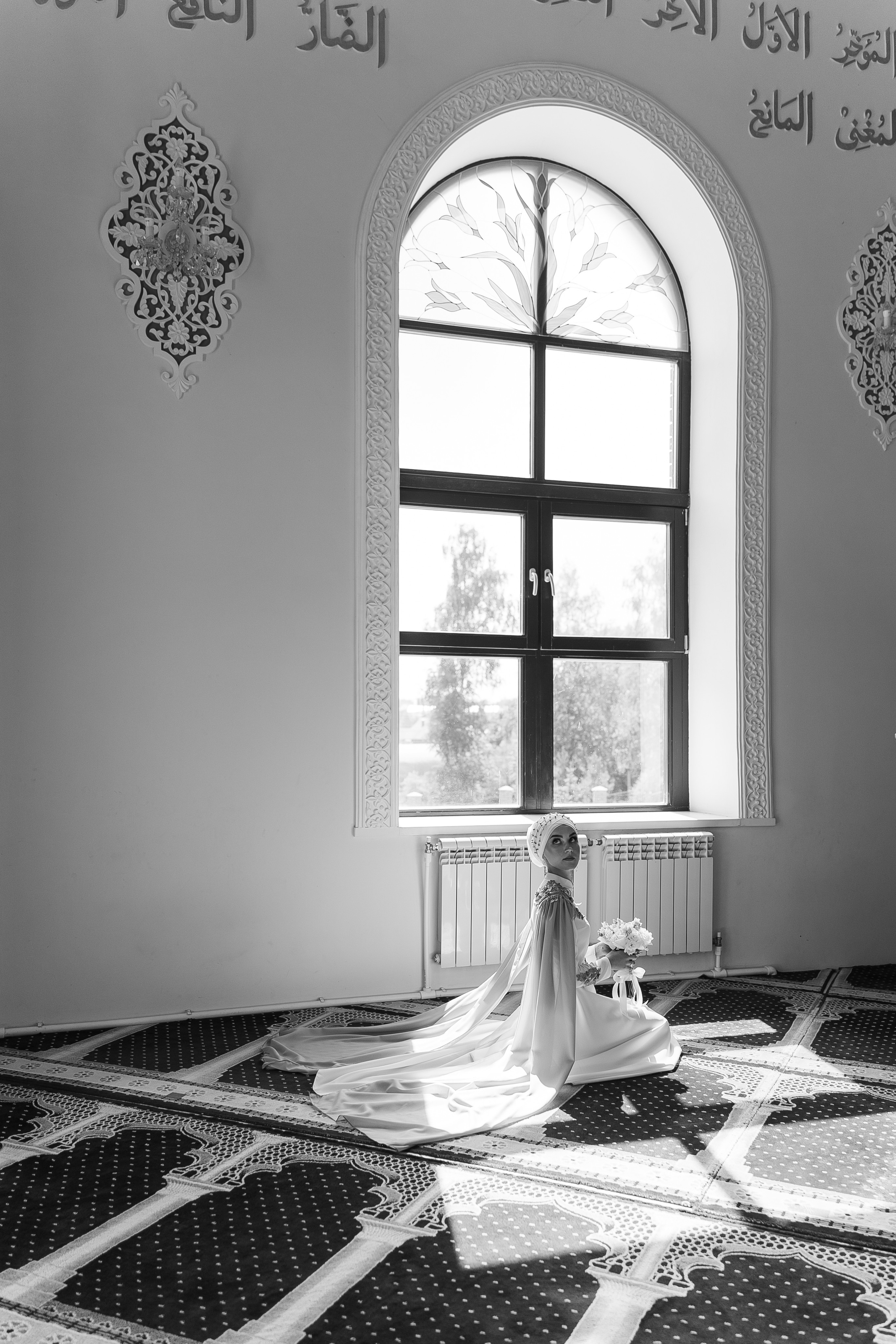 Венер и Линара, Соборная мечеть им. Хусаин-Бека. Свадебный семейный фотограф Ксения Божко Уфа Раевка никах в Нарыстау