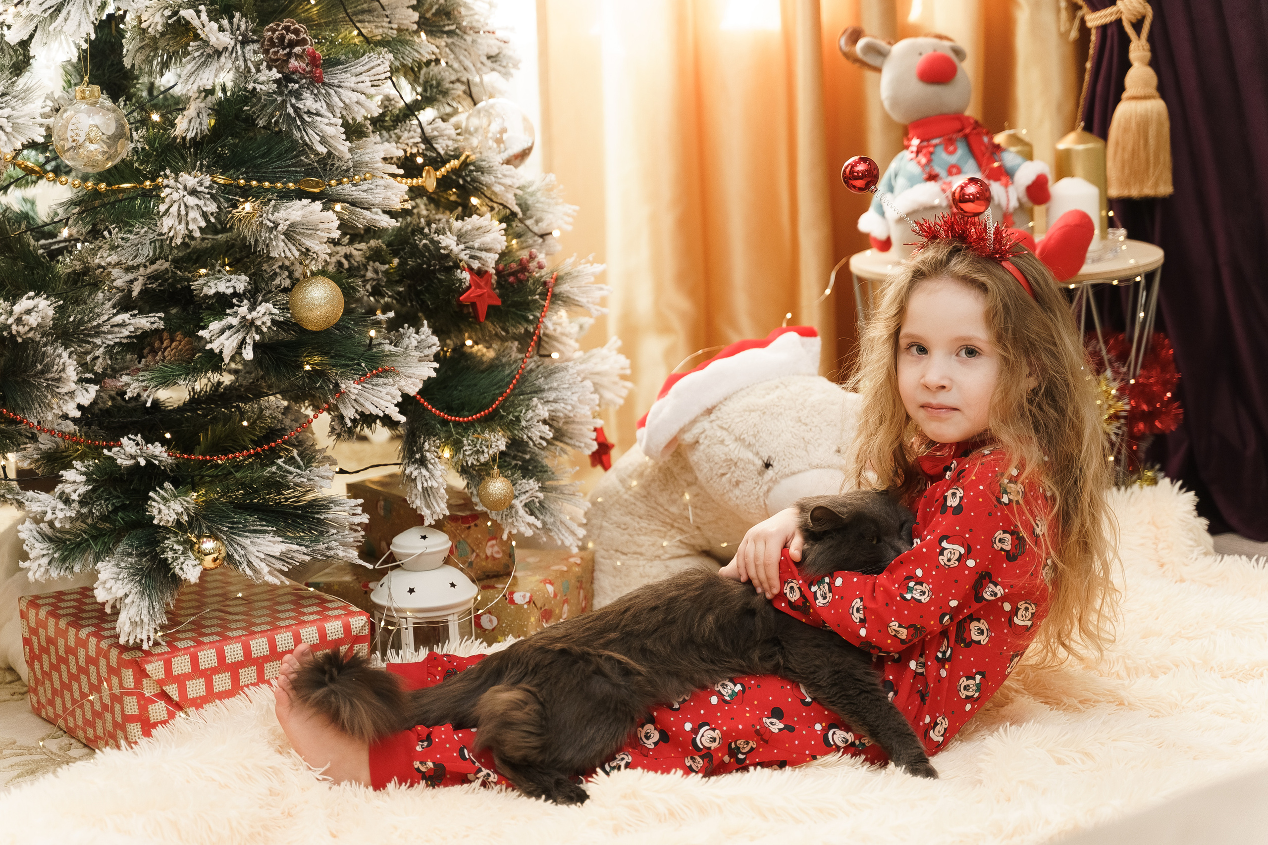 Алина, Алик и Малика — Новый год дома. Свадебный семейный фотограф Ксения Божко Уфа Раевка никах в Нарыстау