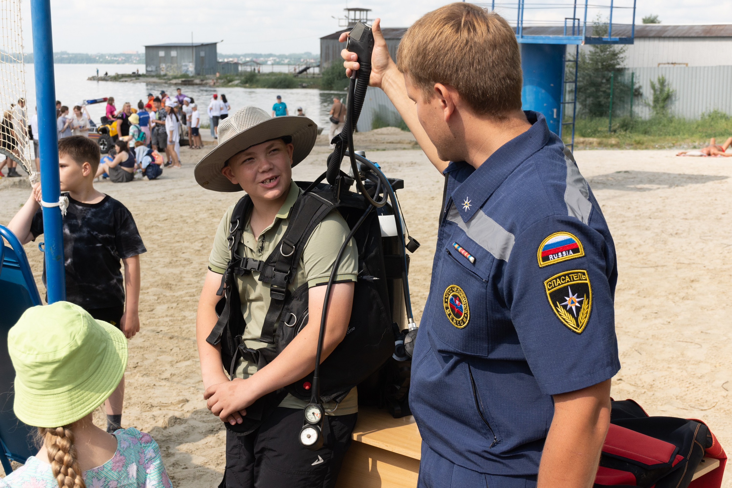 Урок по безопасности на воде (полный альбом). Фотограф Максим Буряк
