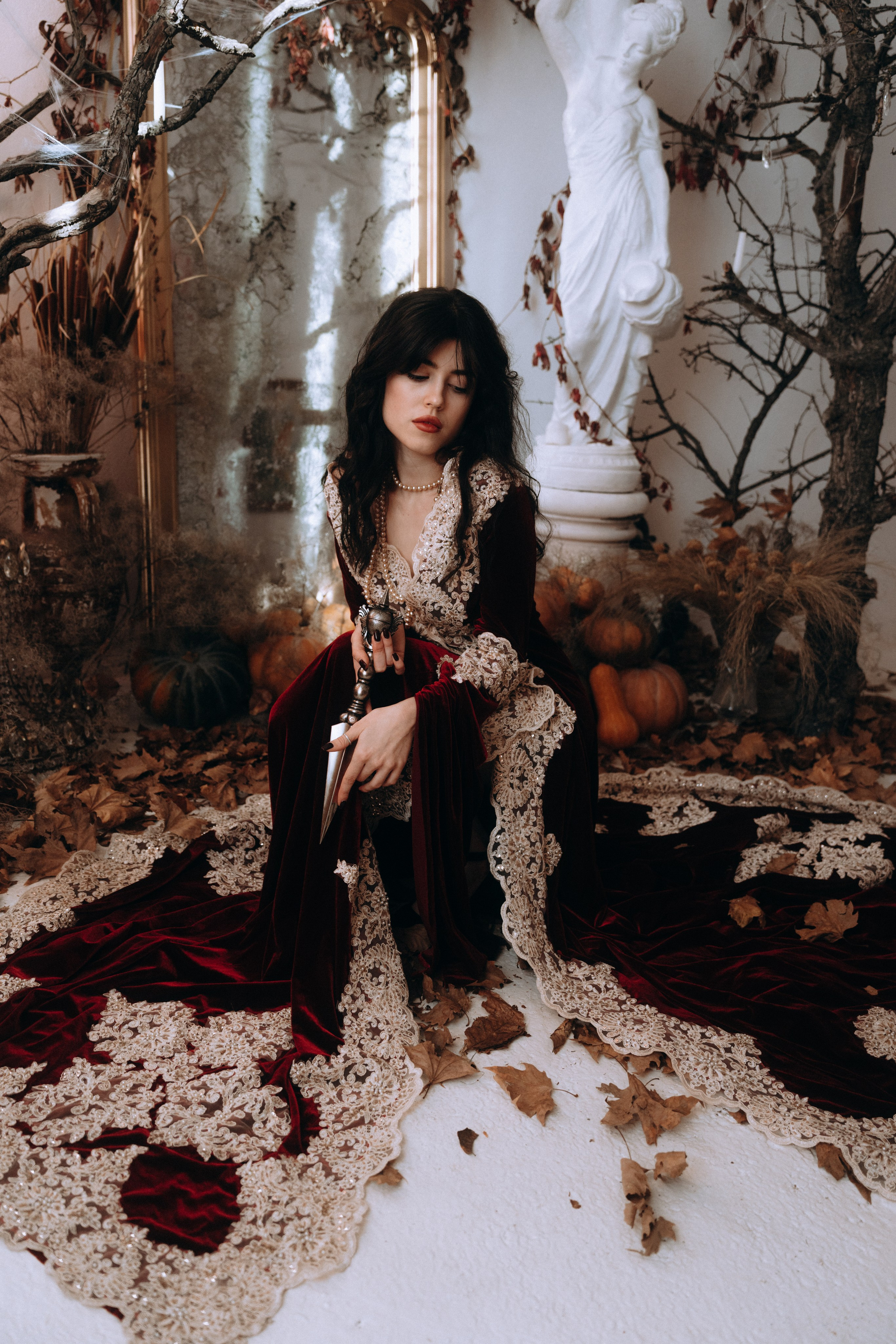 Готическая фотосессия в фотостудии. Портретный свадебный фотограф Крым | Евгения Щитенко