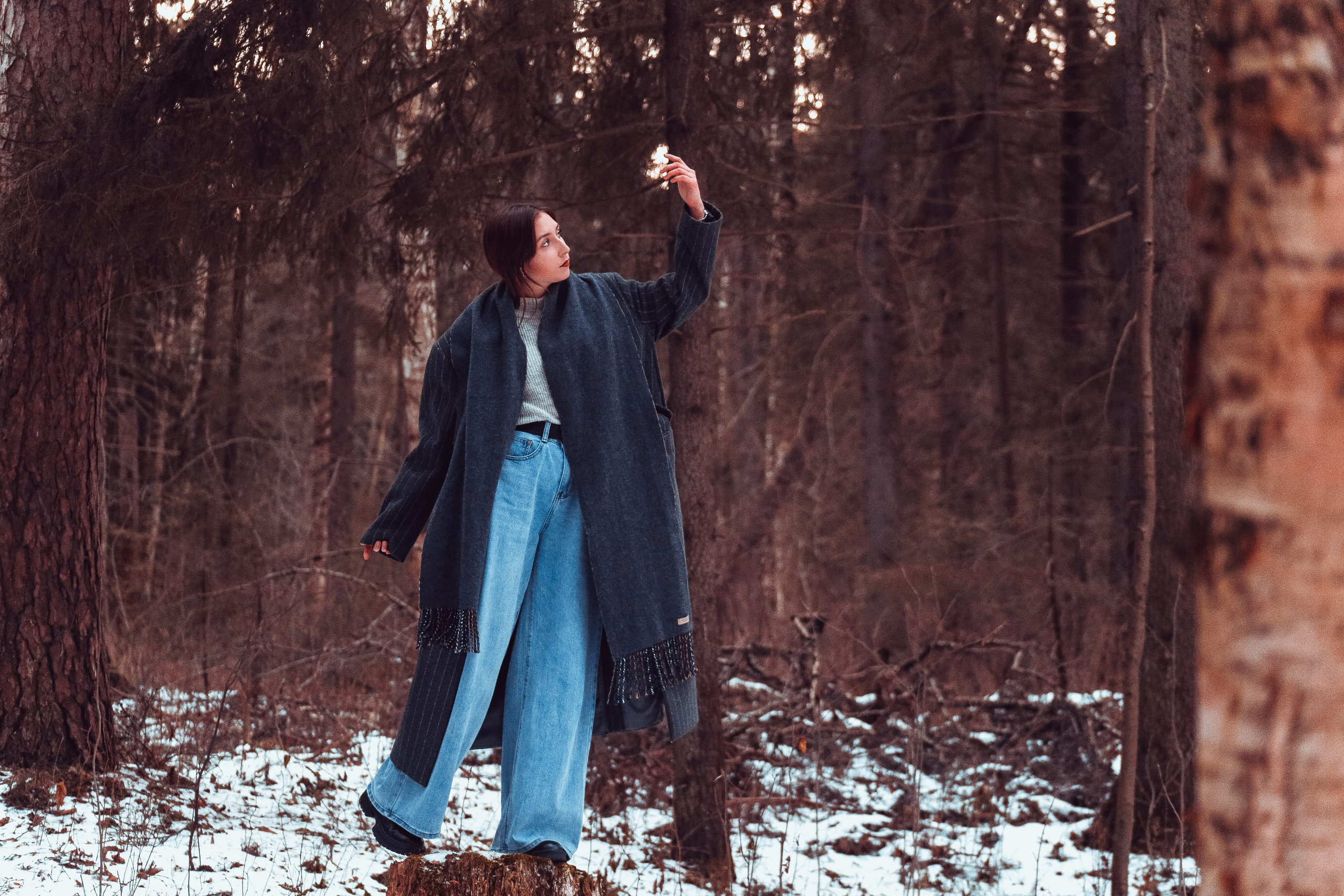 Ксюша в лесу. Фотограф Пермь. Фотосессия в фотостудии Перми и на свежем воздухе