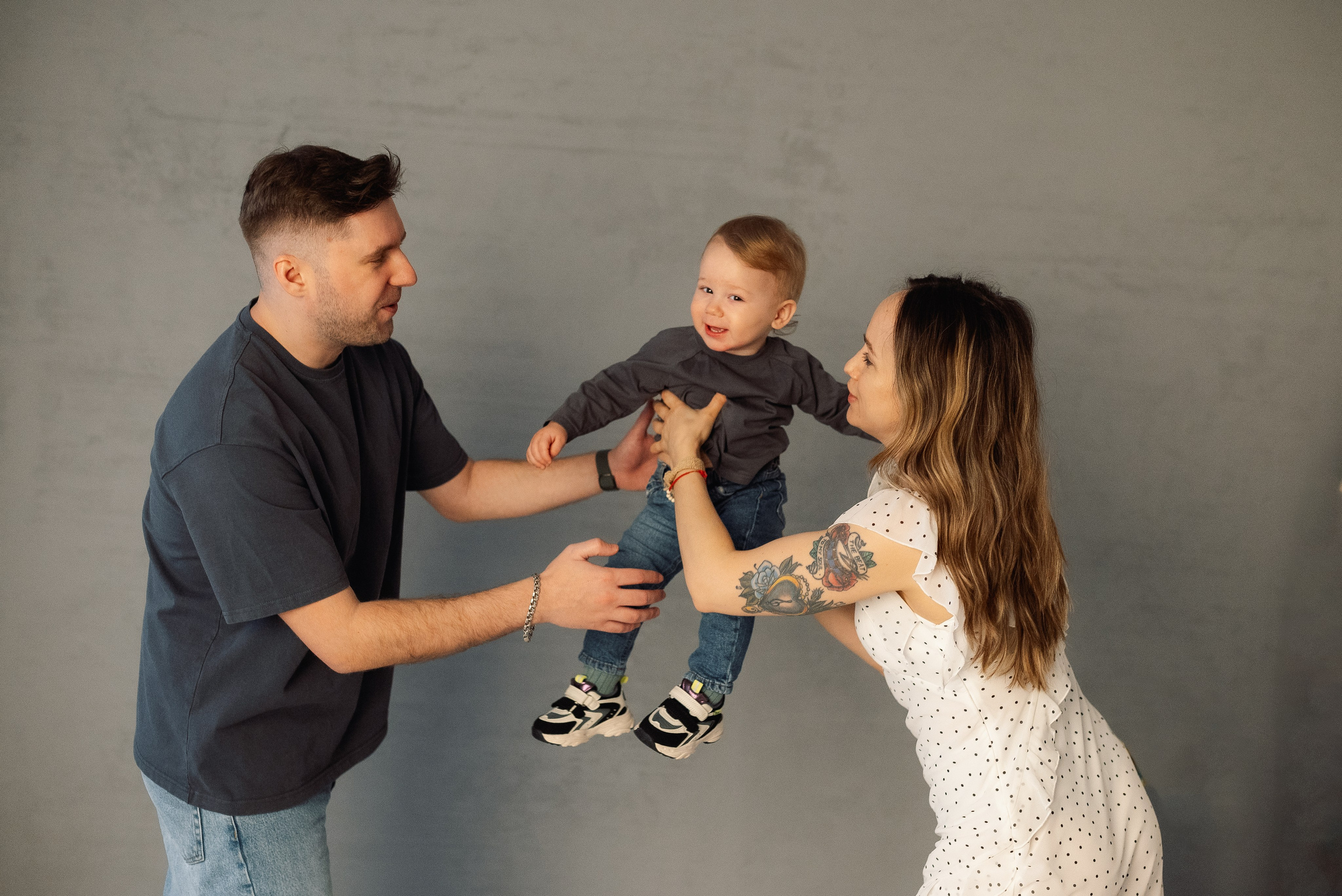 Годовасие с мамой и папой. Семейный и детский фотограф в Щелково Алена Дробот