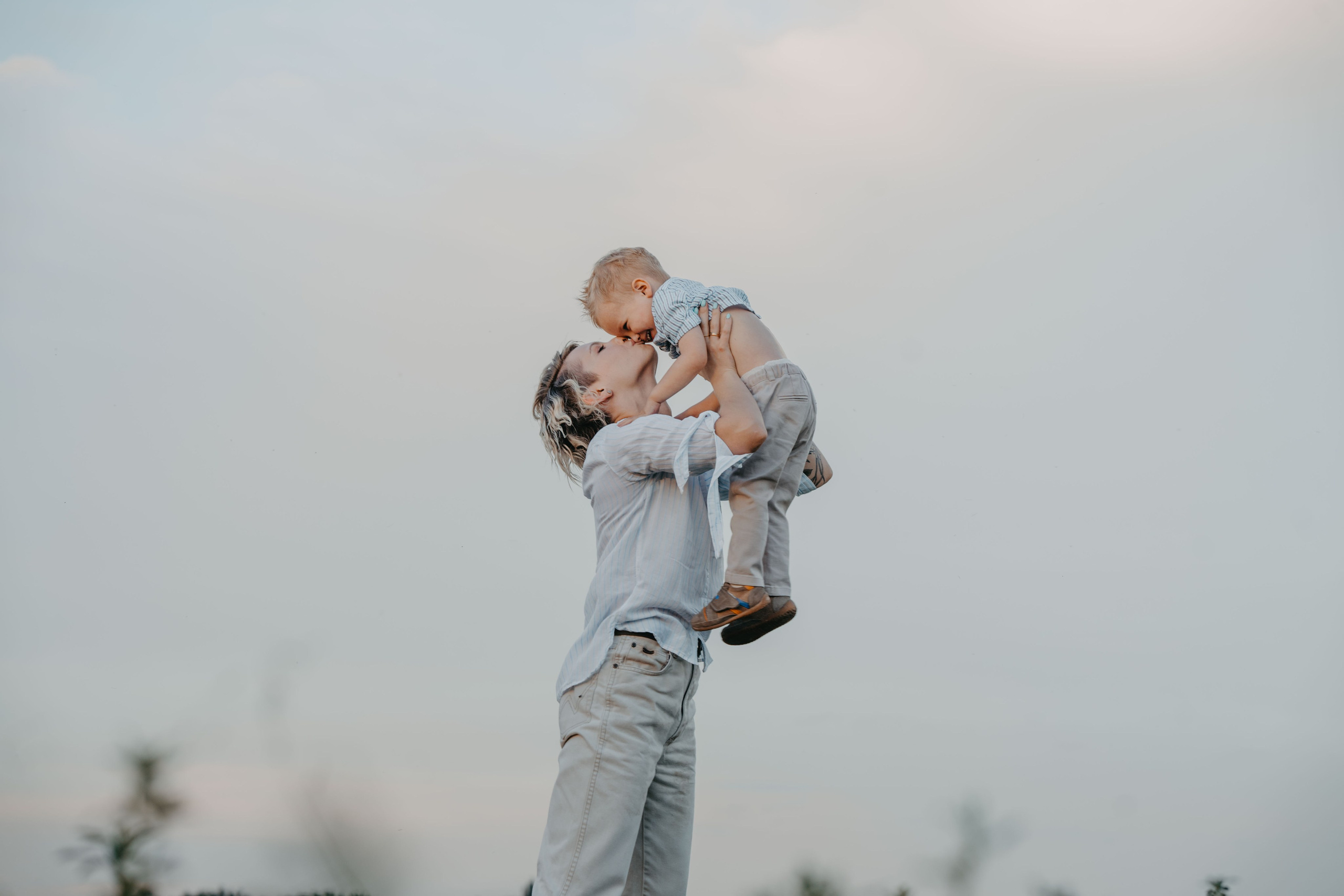 Дарья и Марк на закате. Семейный фотограф, женский фототерапевт