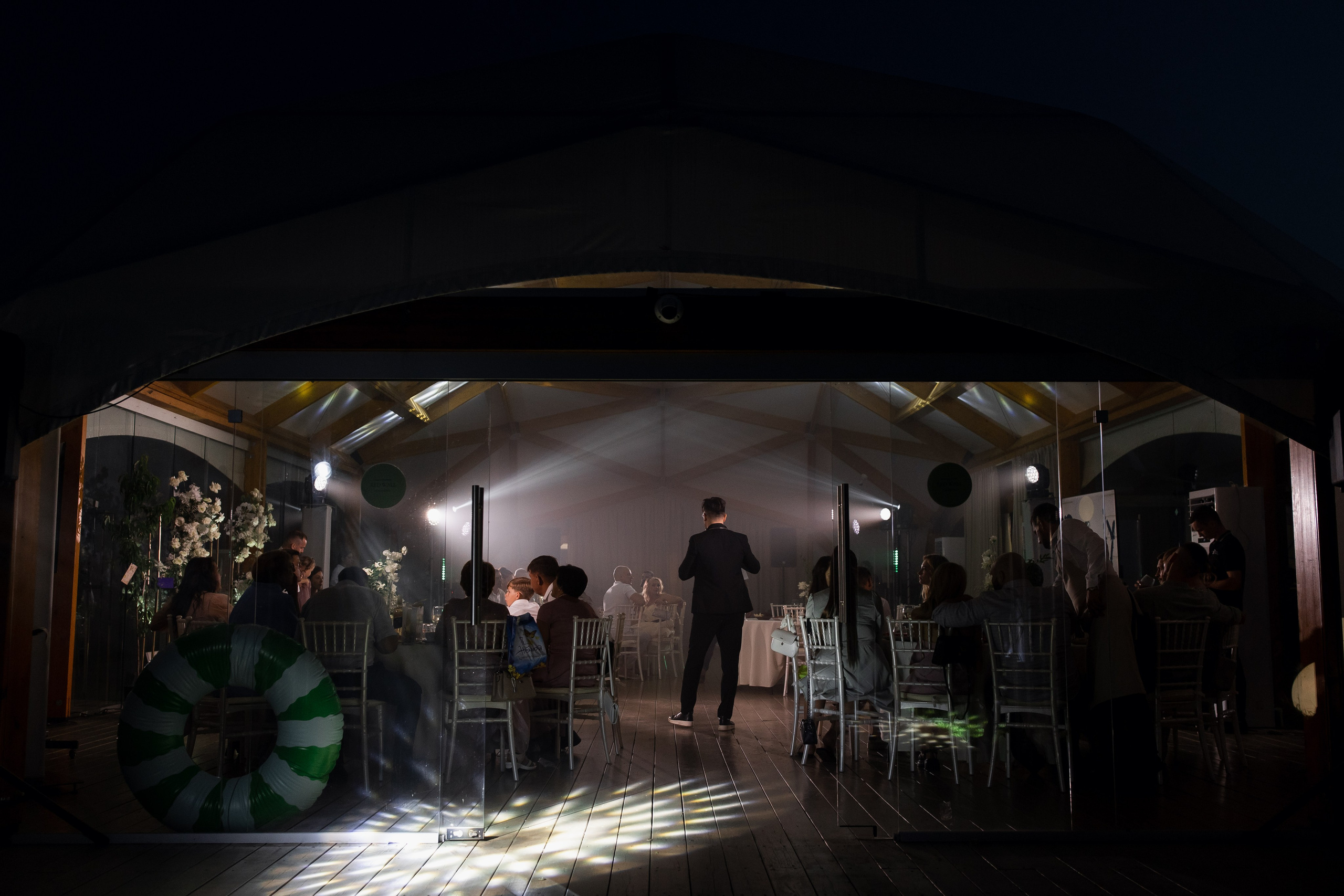 Световое оформление Villa Берег. DDrental прокатная компания Нижний Новгород