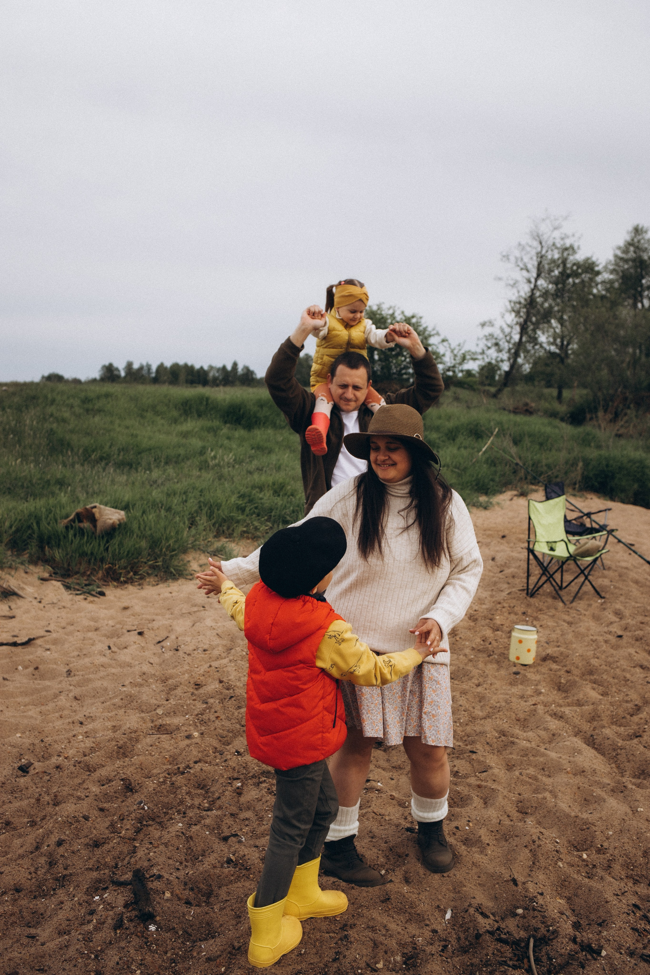 Вася, Юля, Сева и Полинка. Семейный и свадебный фотограф Анна Кожокарь