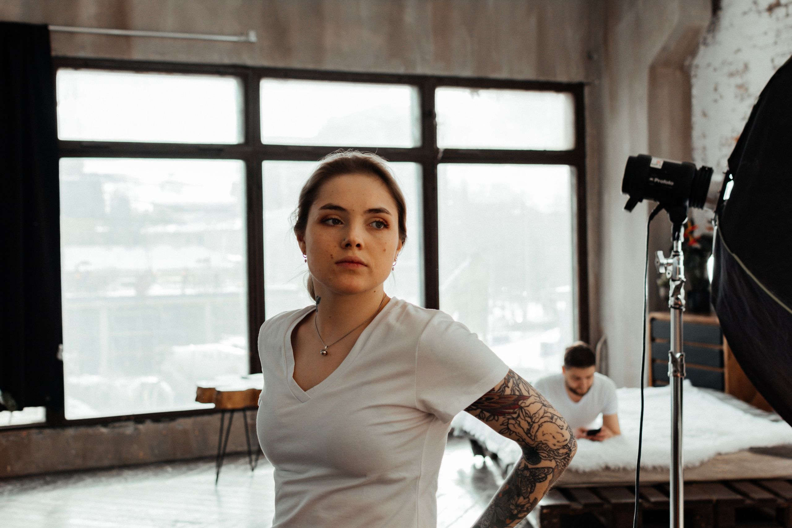 Нежности в студии (Никита, Вера). Портретный и репортажный Фотограф в Москве Александра Комарницкая