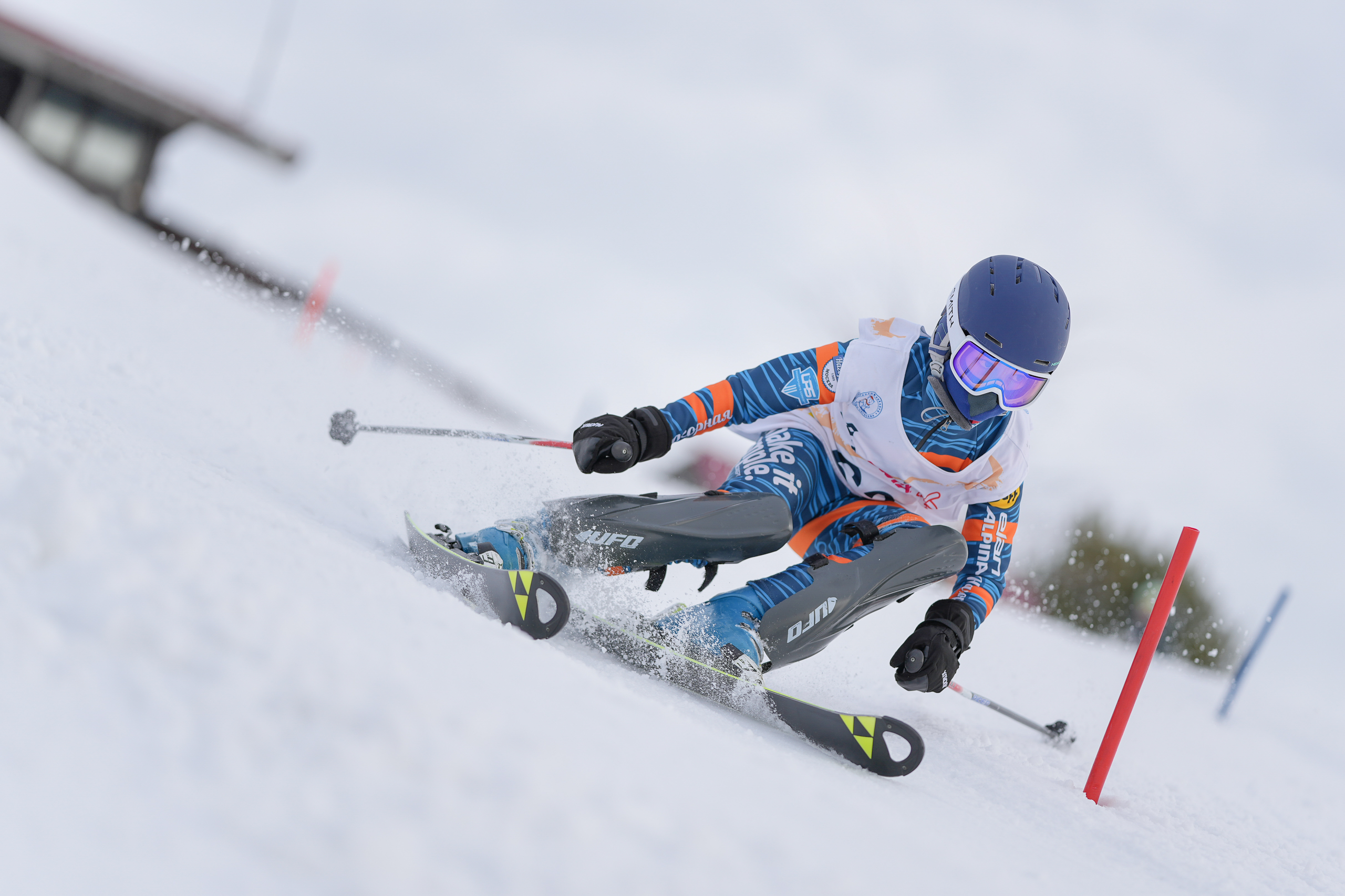 SL (Slalom) - Слалом. Соревнования по горнолыжному спорту. Московская область, Шуколово