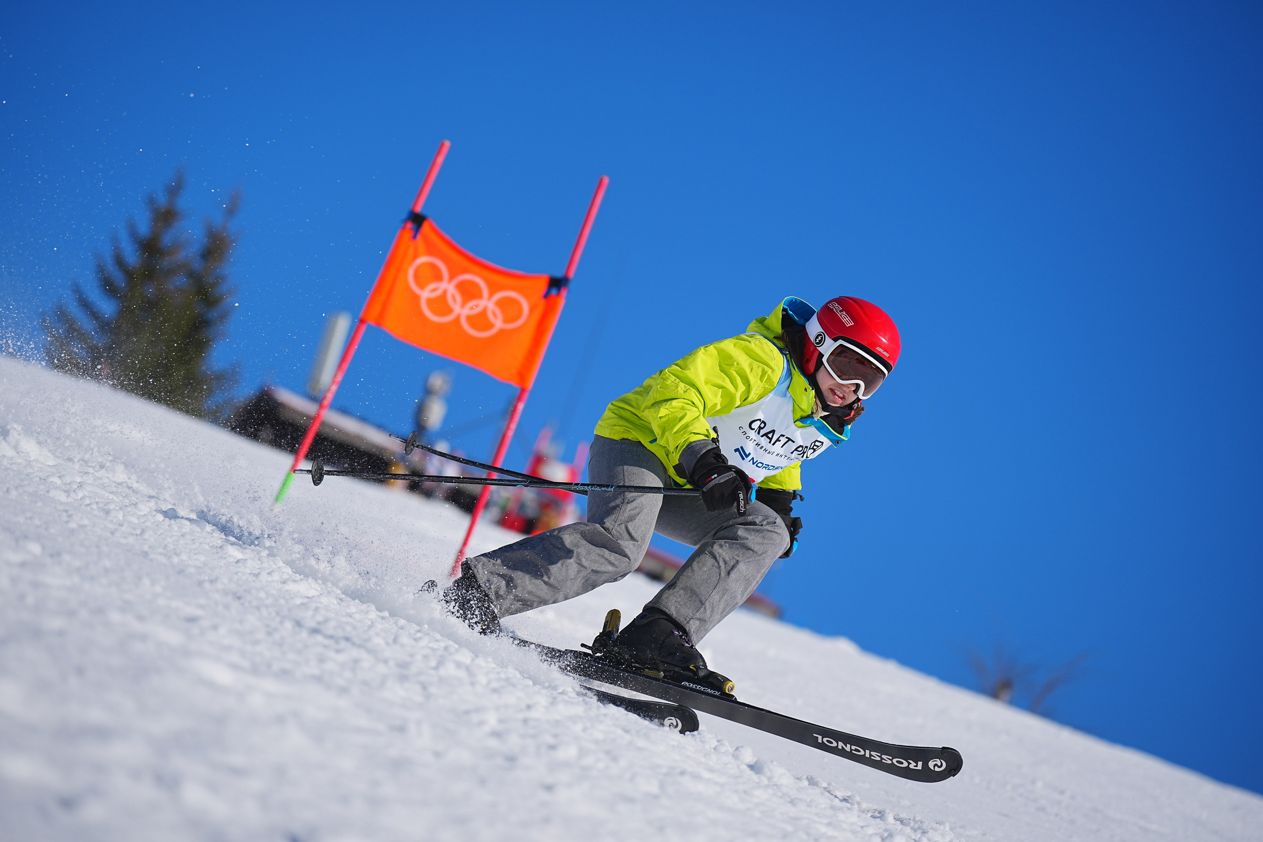 Шуколово. Открытое Первенство МФТИ по горным лыжам. GS, Telemark, 2024. Фотограф Студитский Евгений
