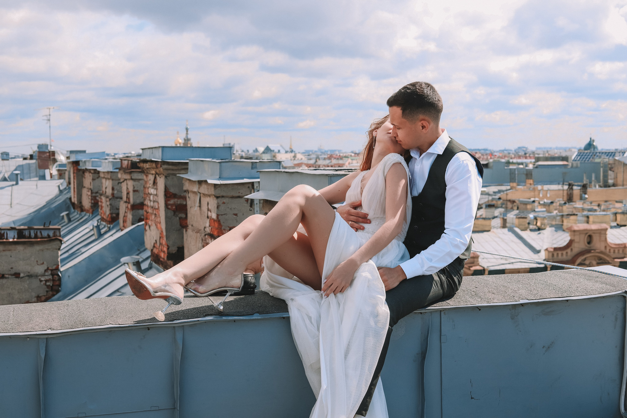 Свадебная фотосессия на крыше — фотограф СПб. Фотограф Олеся Беляева | Санкт-Петербург и Ленобласть