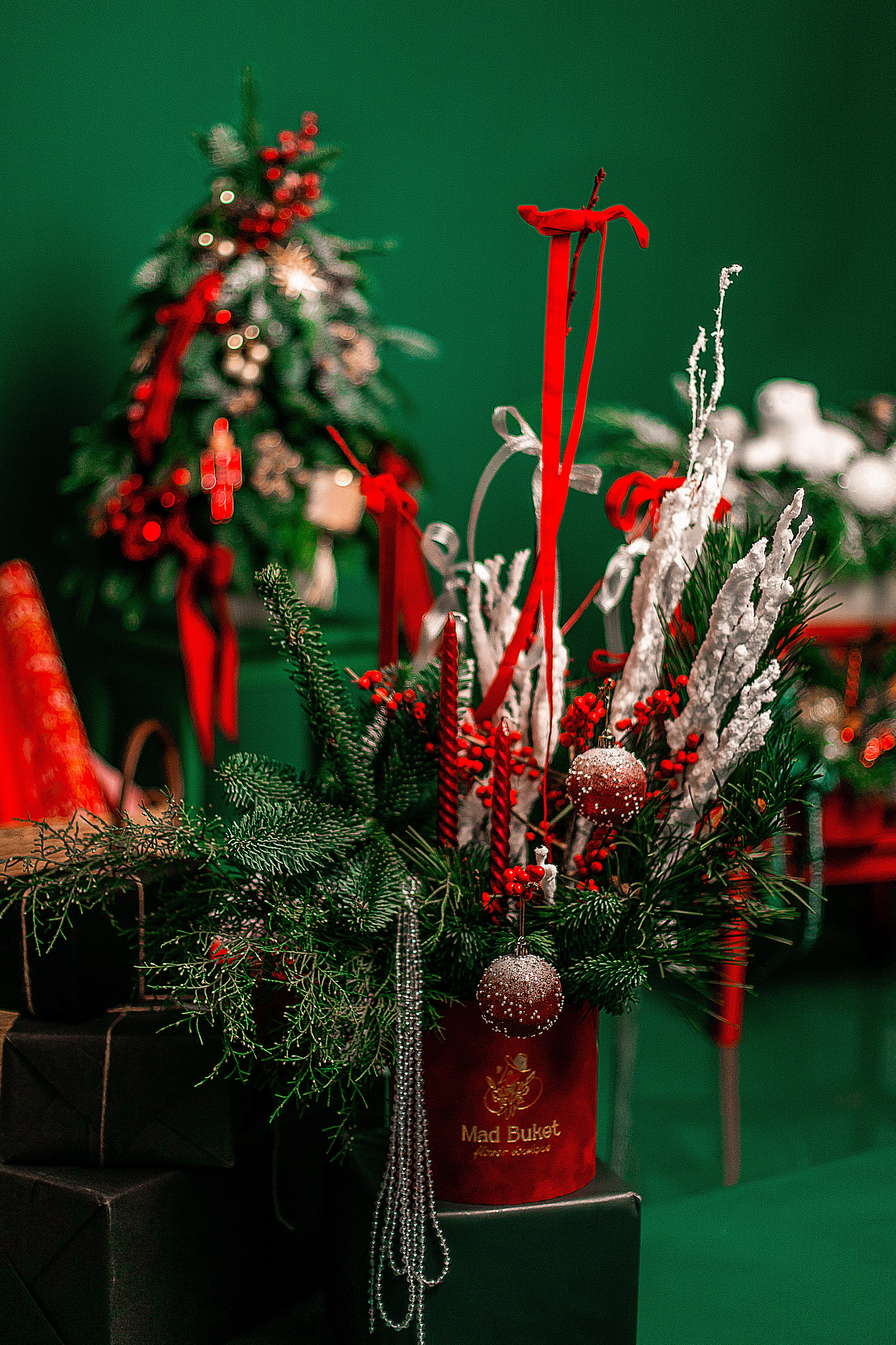 Новогодняя съемка для цветочного бутика. Семейный и индивидуальный фотограф в Ростове-на-Дону