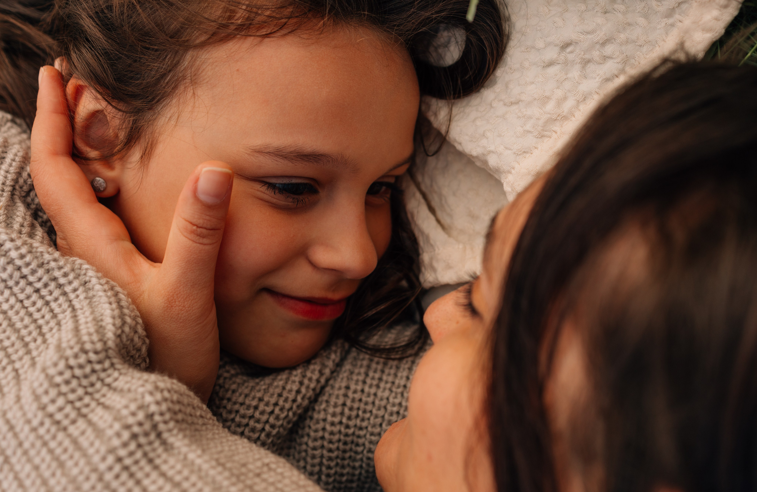 Анна, Марчелло, Настенька и Влада в поле. Фотограф Москва Светлана Кирюшина