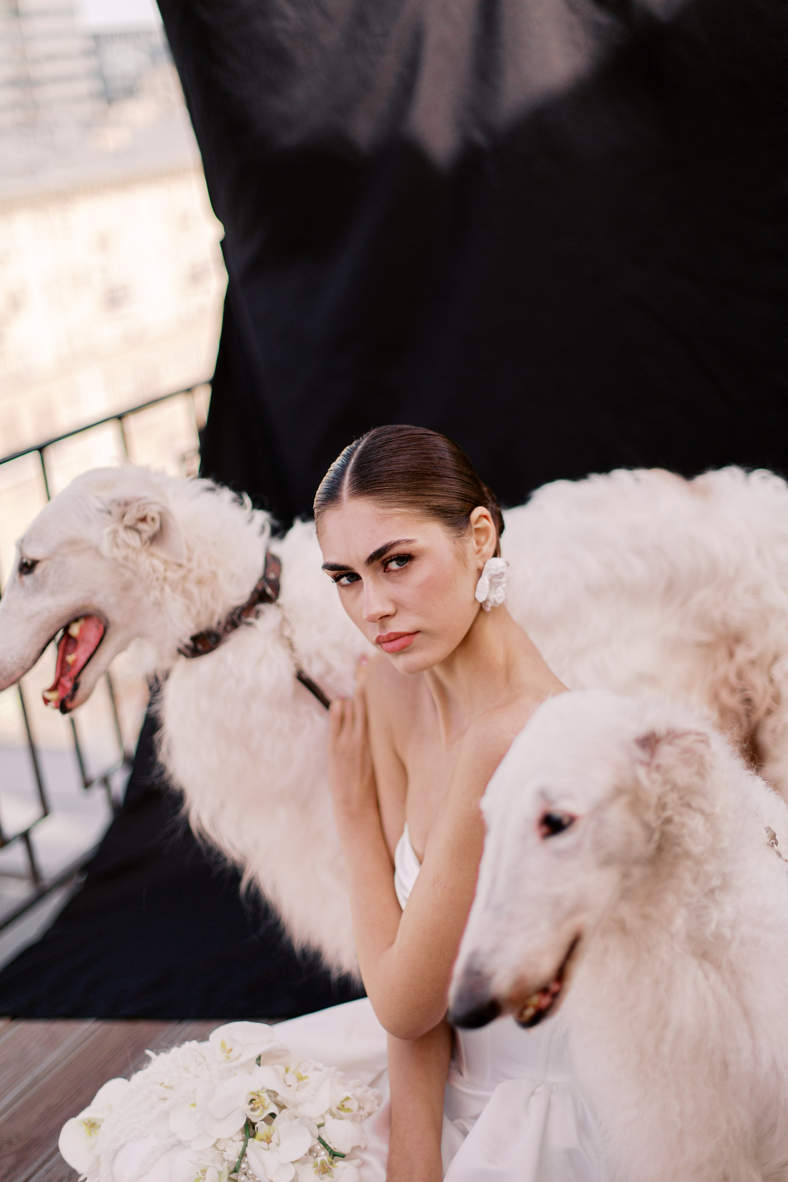 Стильное утро невесты, свадебный фотограф Москва, студия лофт