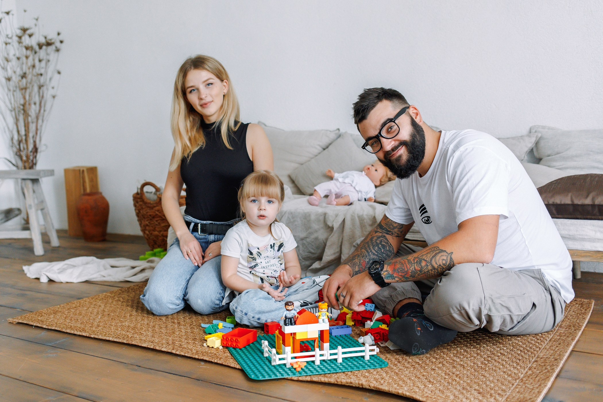 Алексей, Юля и Василиса. Семейный, репортажный, свадебный фотограф в Краснодаре Артур Александрин