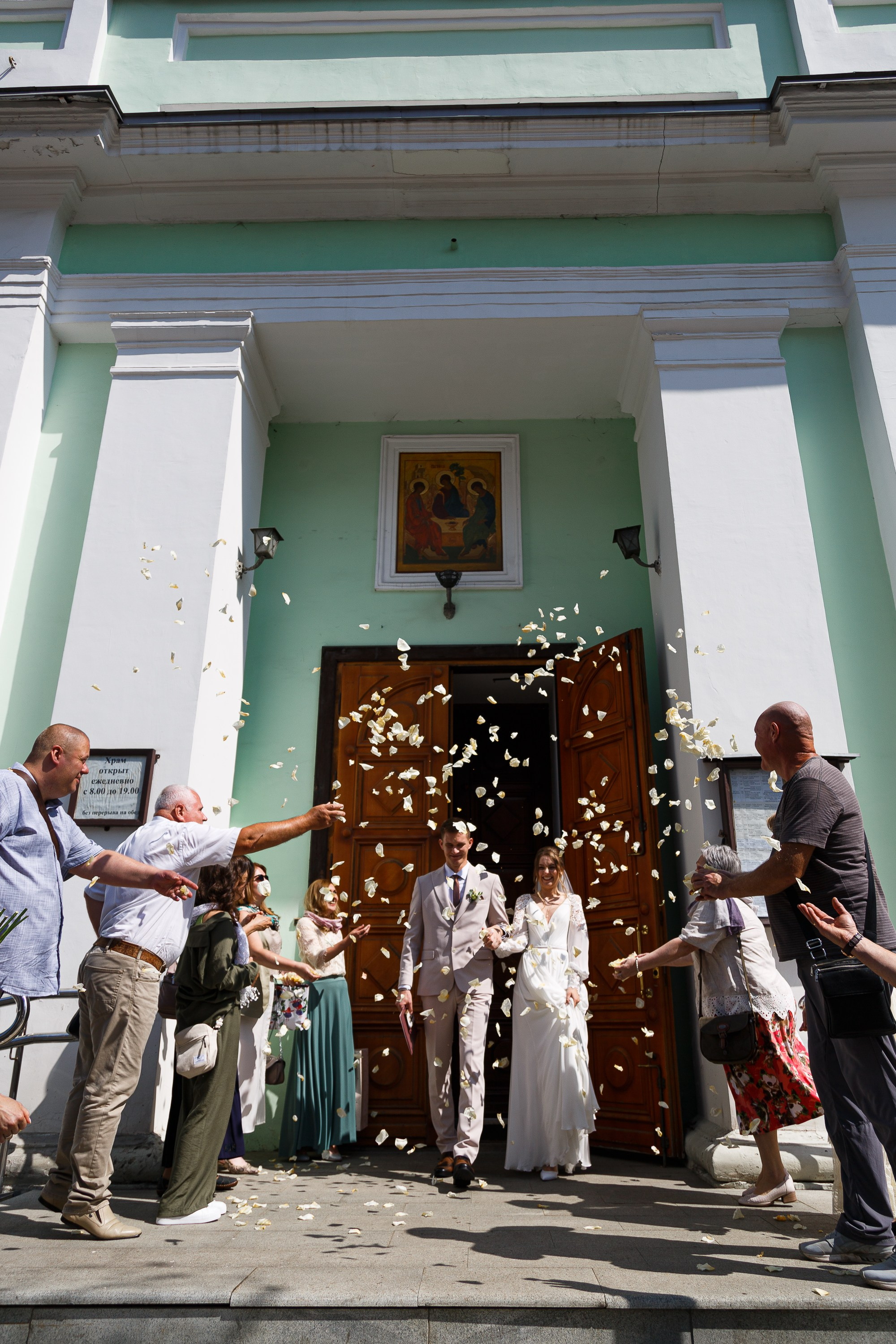 Венчание в храме Живоначальной Троицы на Шаболовке