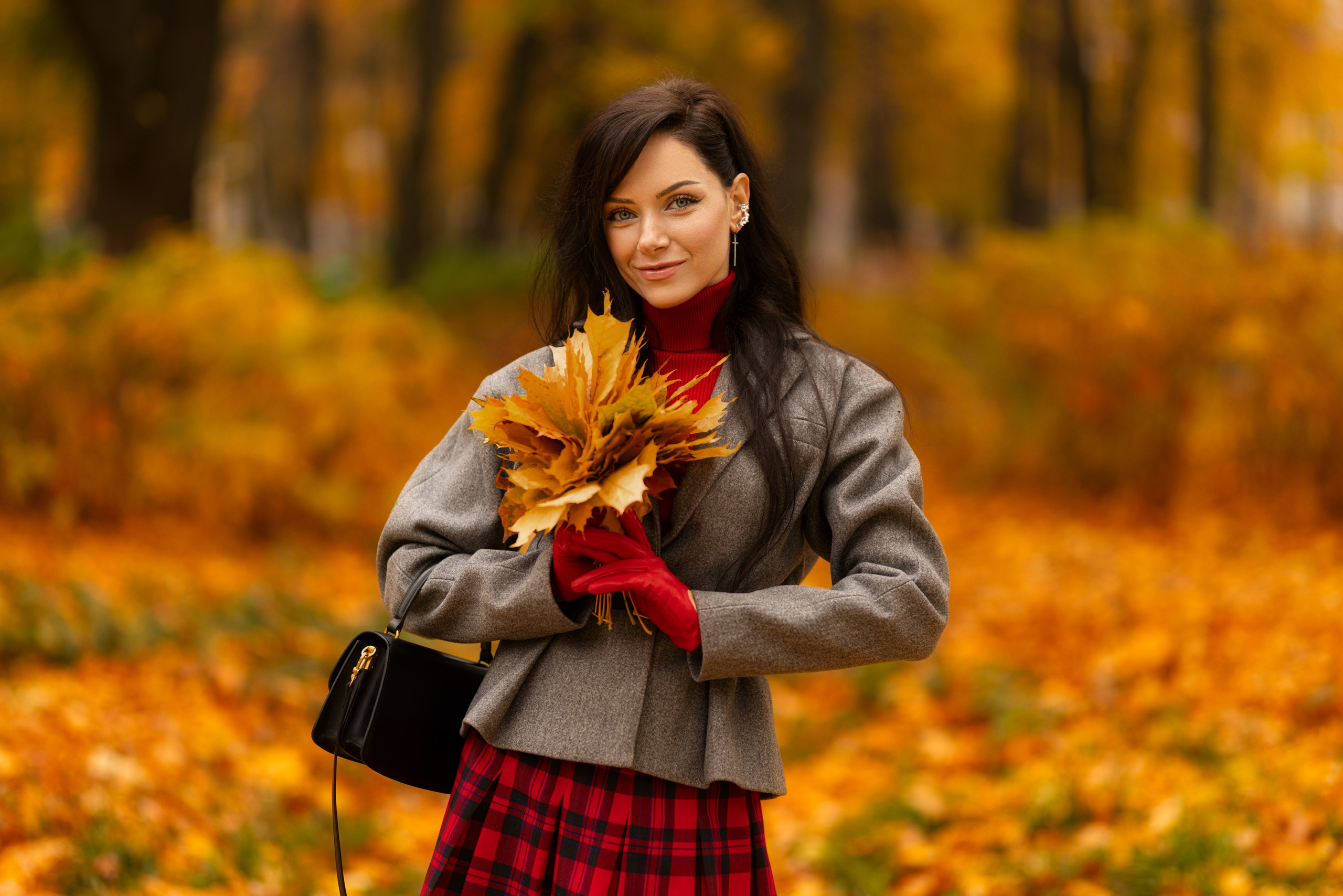 Фотосет с Екатериной в парке на осеннюю тему для «себя»
