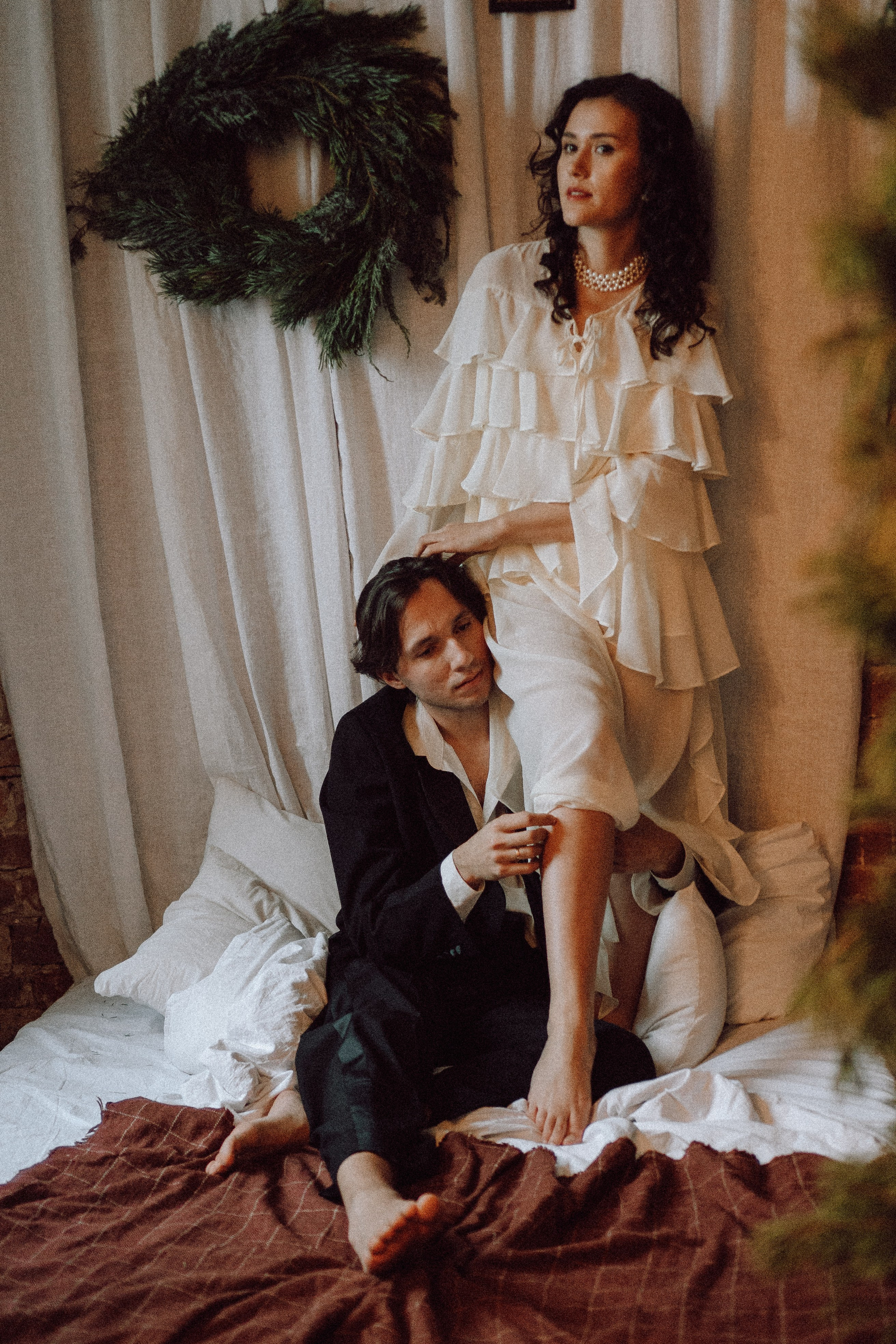 УТРО ЖЕНИХА И НЕВЕСТЫ В ФОТОСТУДИИ И ОСНОВНАЯ ФОТОСЕСИСИЯ ЗИМОЙ. Профессиональный фотограф, Санкт-Петербург — Виктория Богомолова