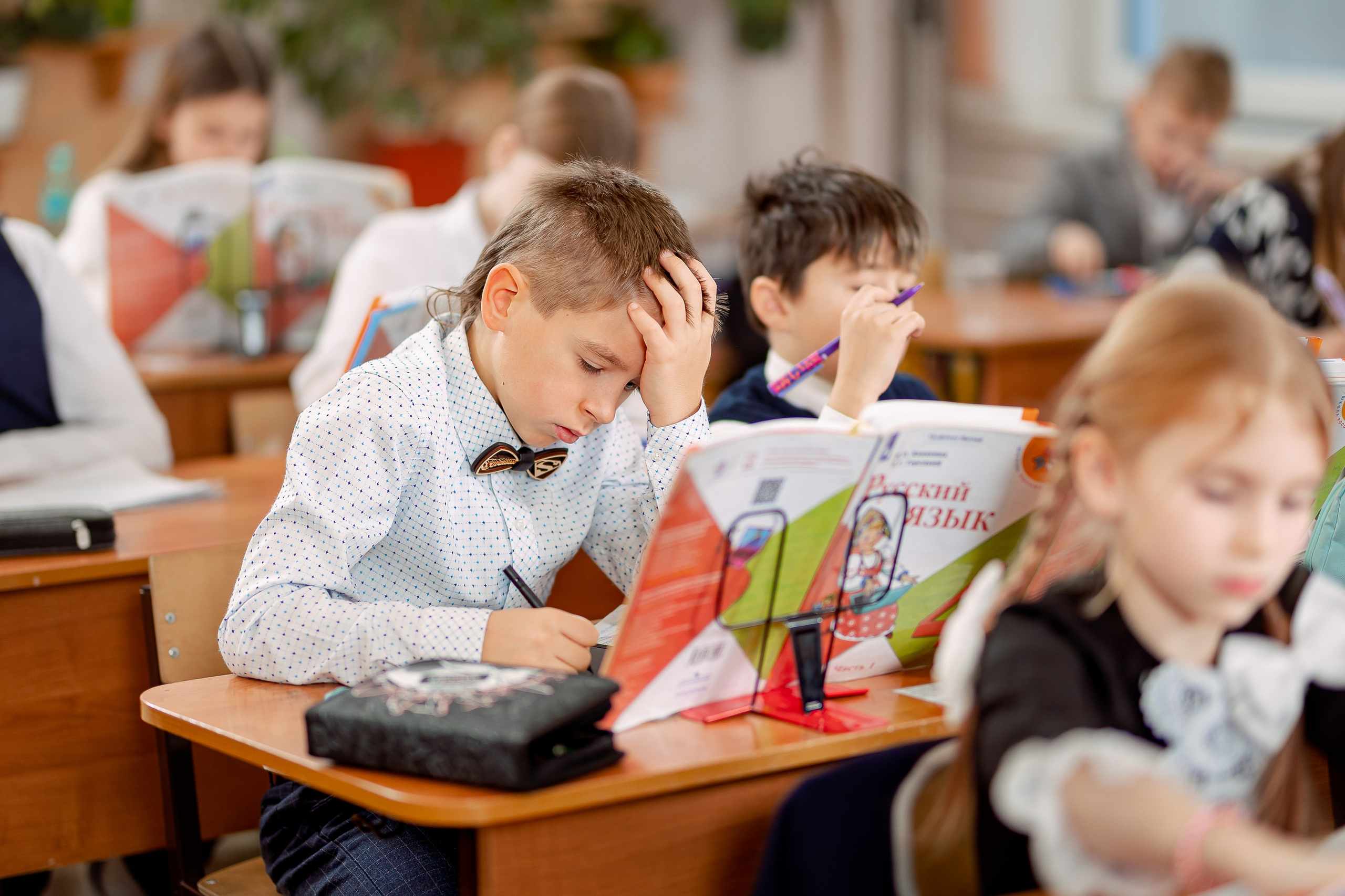 Репортаж на уроках. Семейный и детский фотограф Комина Елена, Власиха, Одинцово