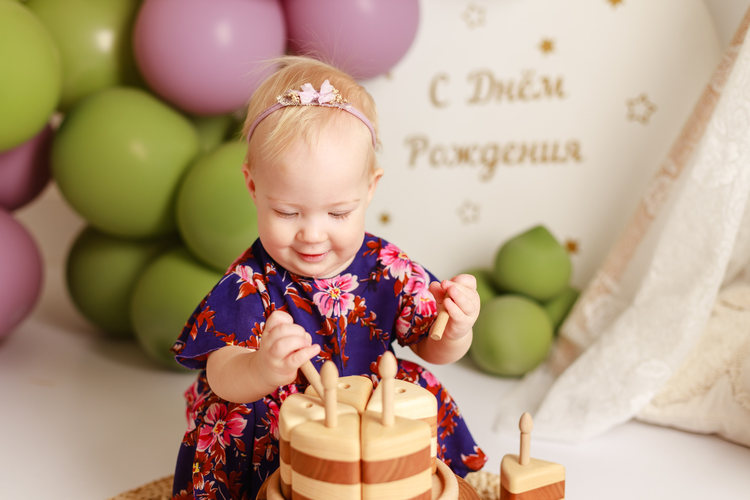 Бэлле 1 годик. Детский и семейный фотограф в Краснодаре Альбина Морозова