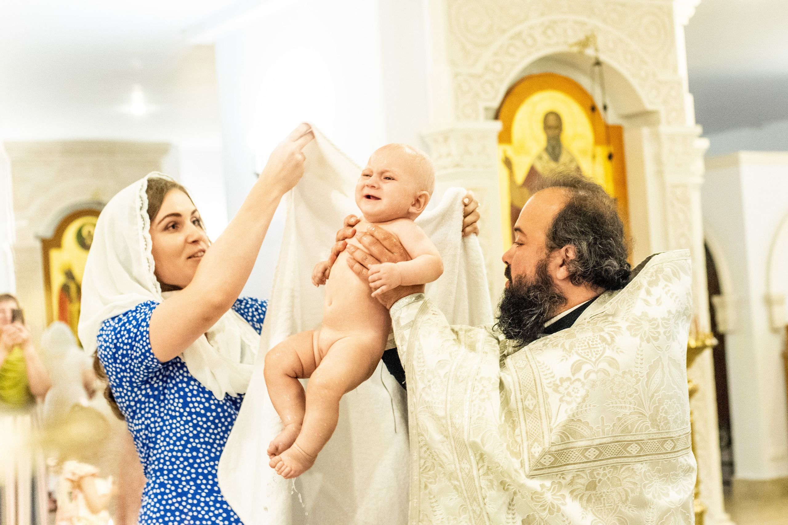 Крещении Ксении. Фотограф Юлия Попова
