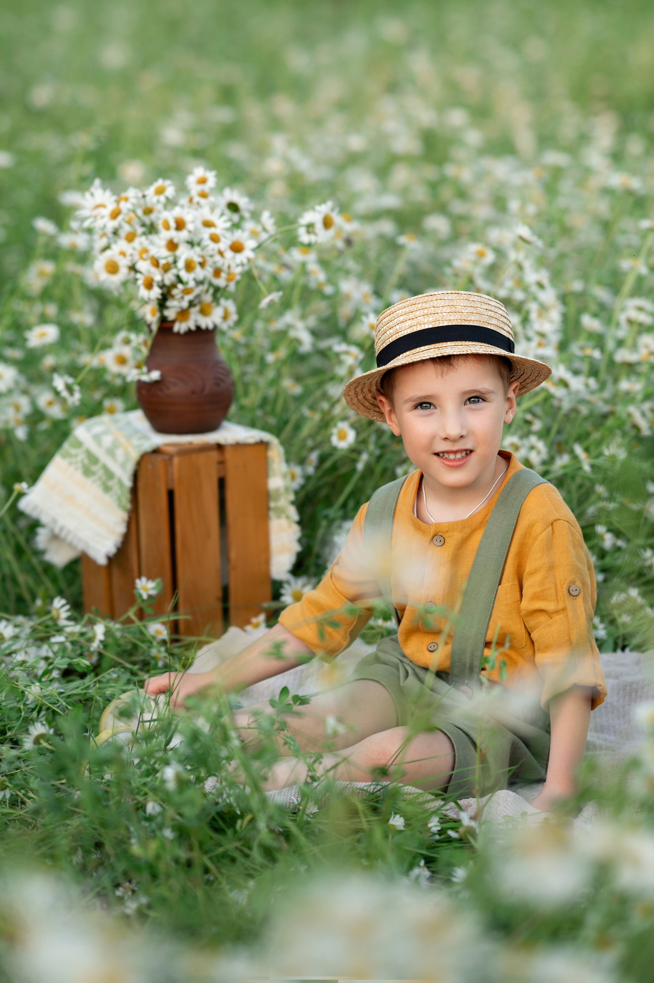 Ромашковое поле. Детский и семейный фотограф г. Москва Оксана Катаджи