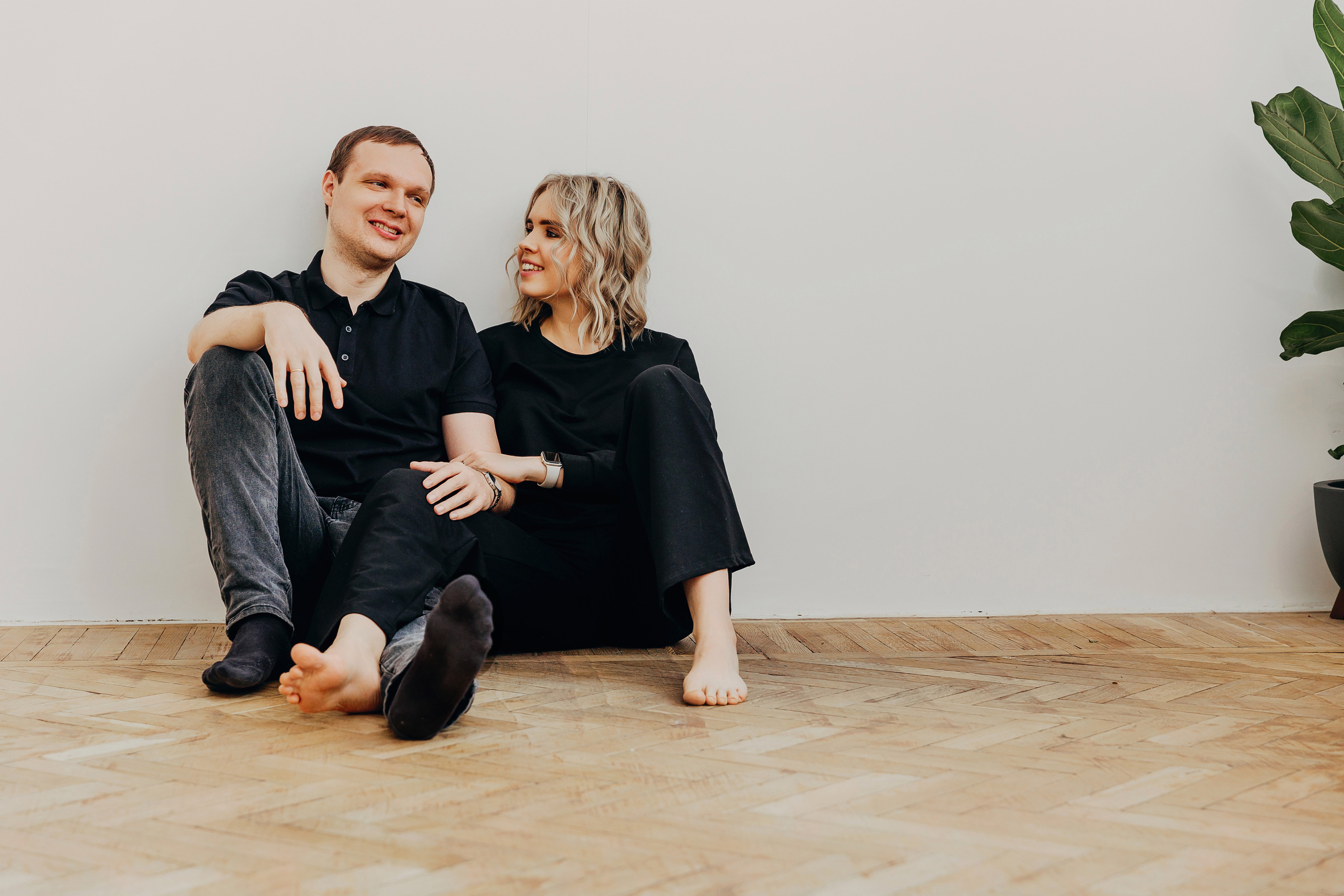 парная семейная фотосессия