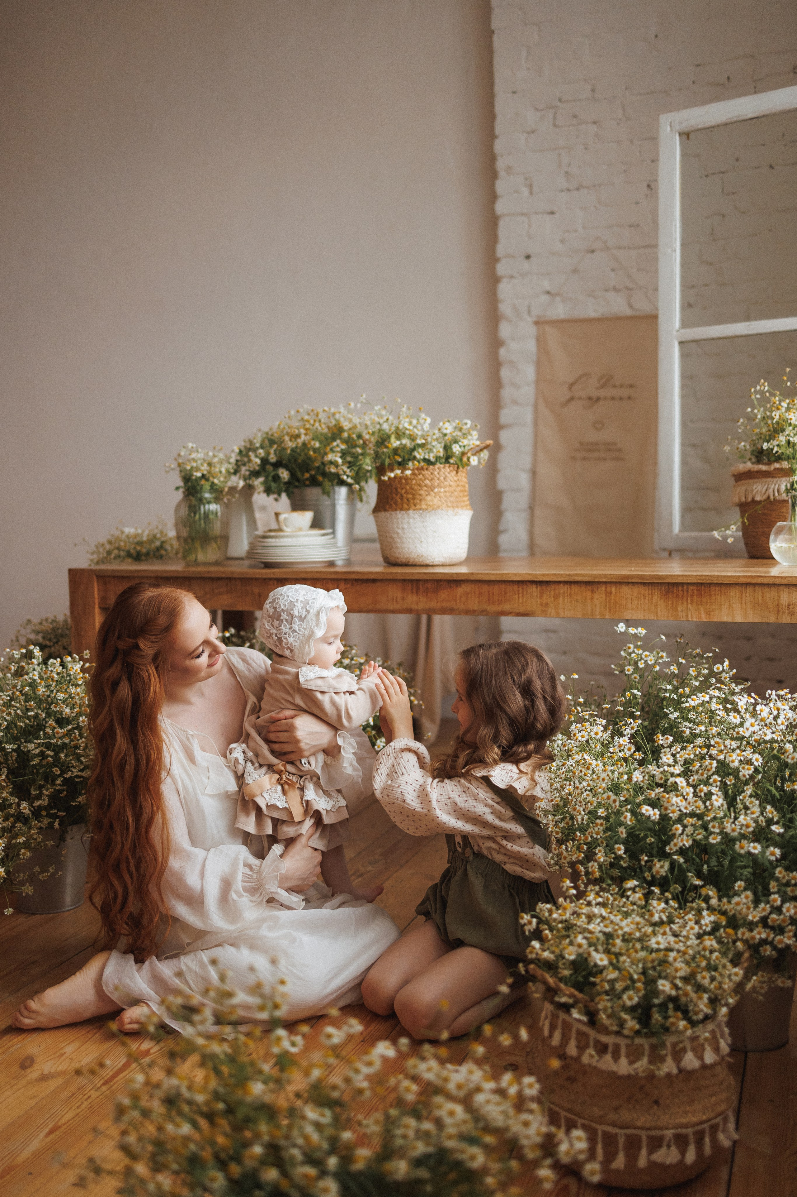 Фотосессия с Ромашками в фотостудии Space JOBS, город Краснодар. Семейный и детский фотограф в Краснодаре Анна Трашкова