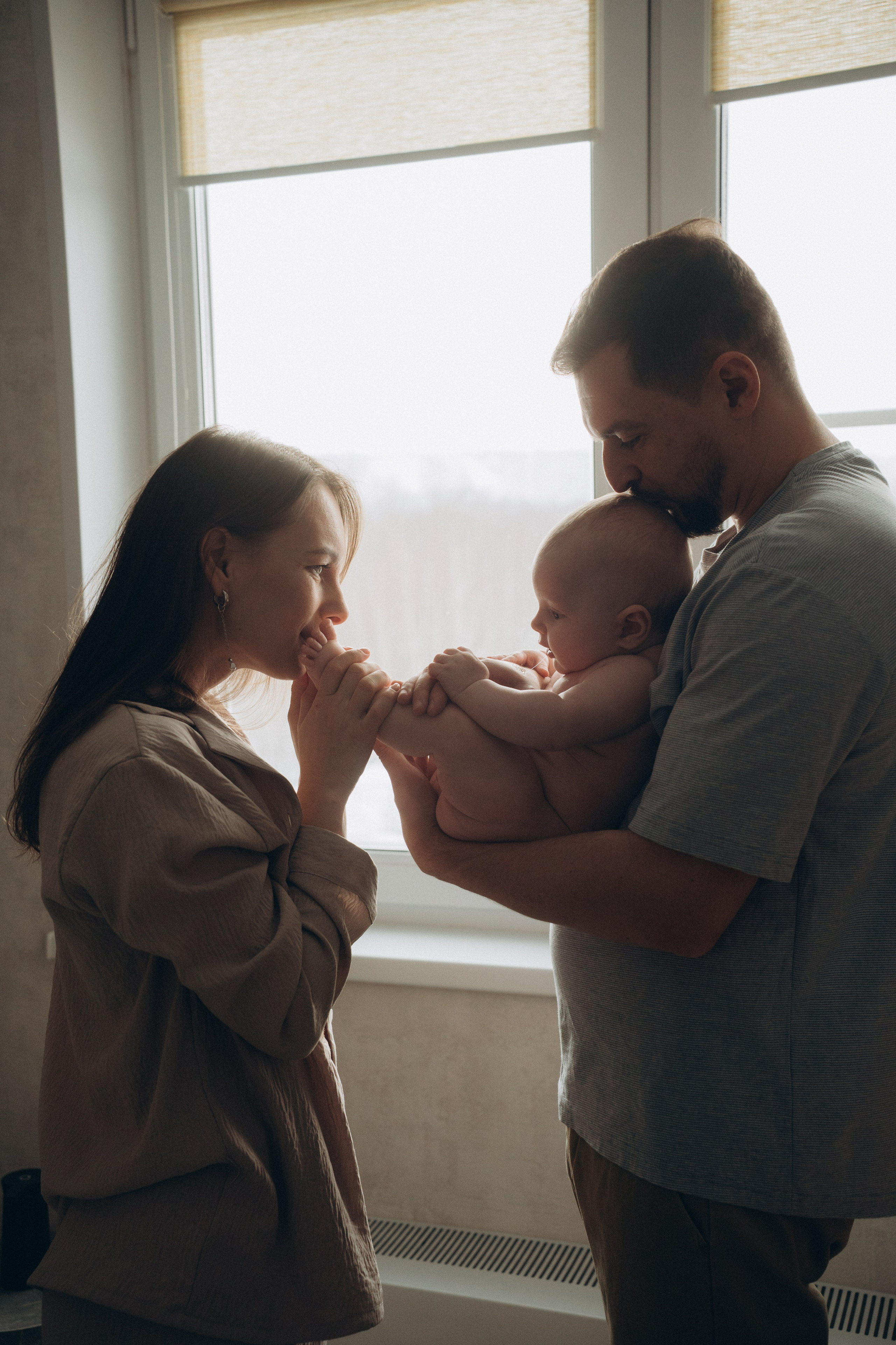 Антон, Алла и Федя. Семейный фотограф • Домашние съемки в Нижнем Новгороде
