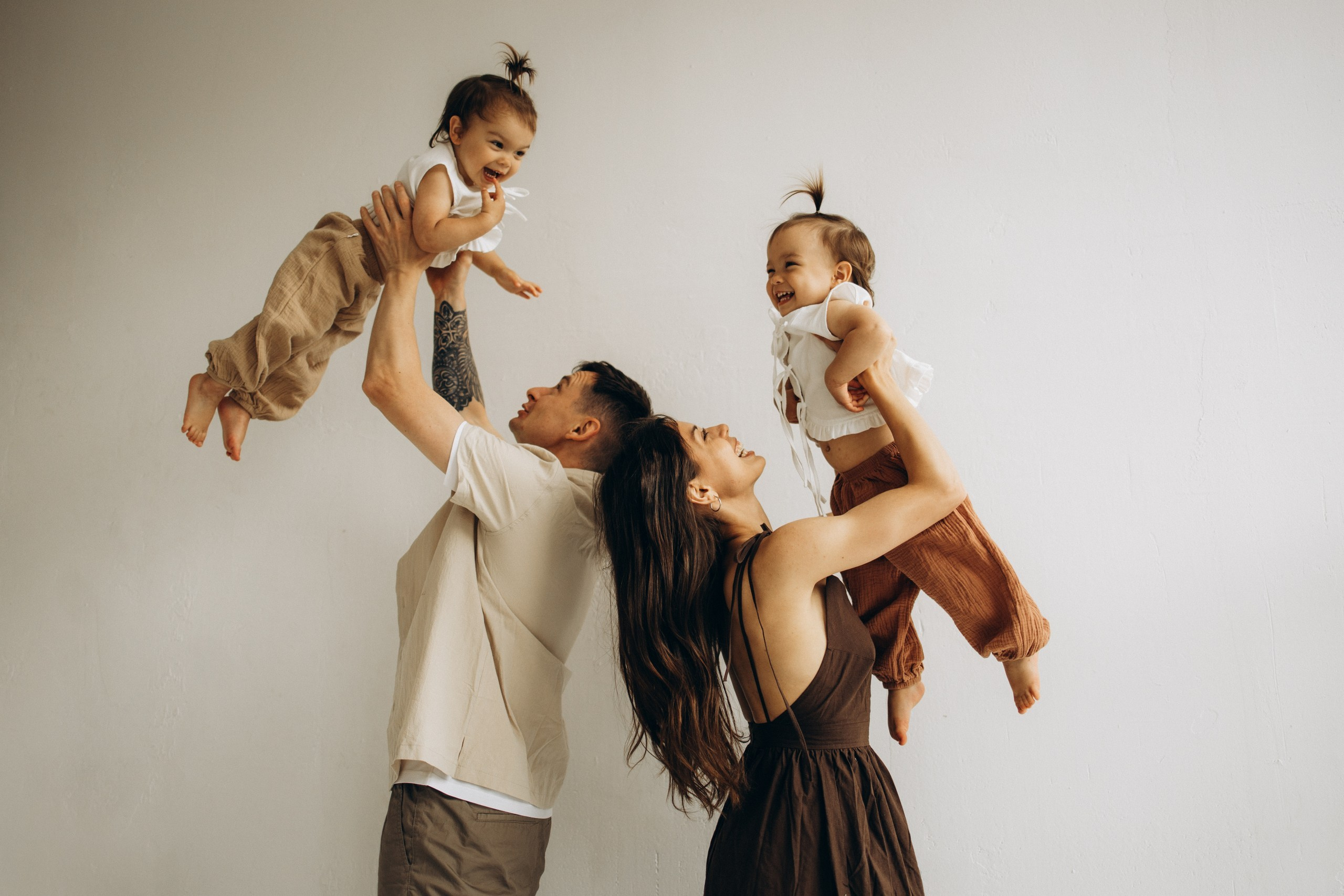 Веселые сестрички. Семейный фотограф в Москве Ксения Аганина