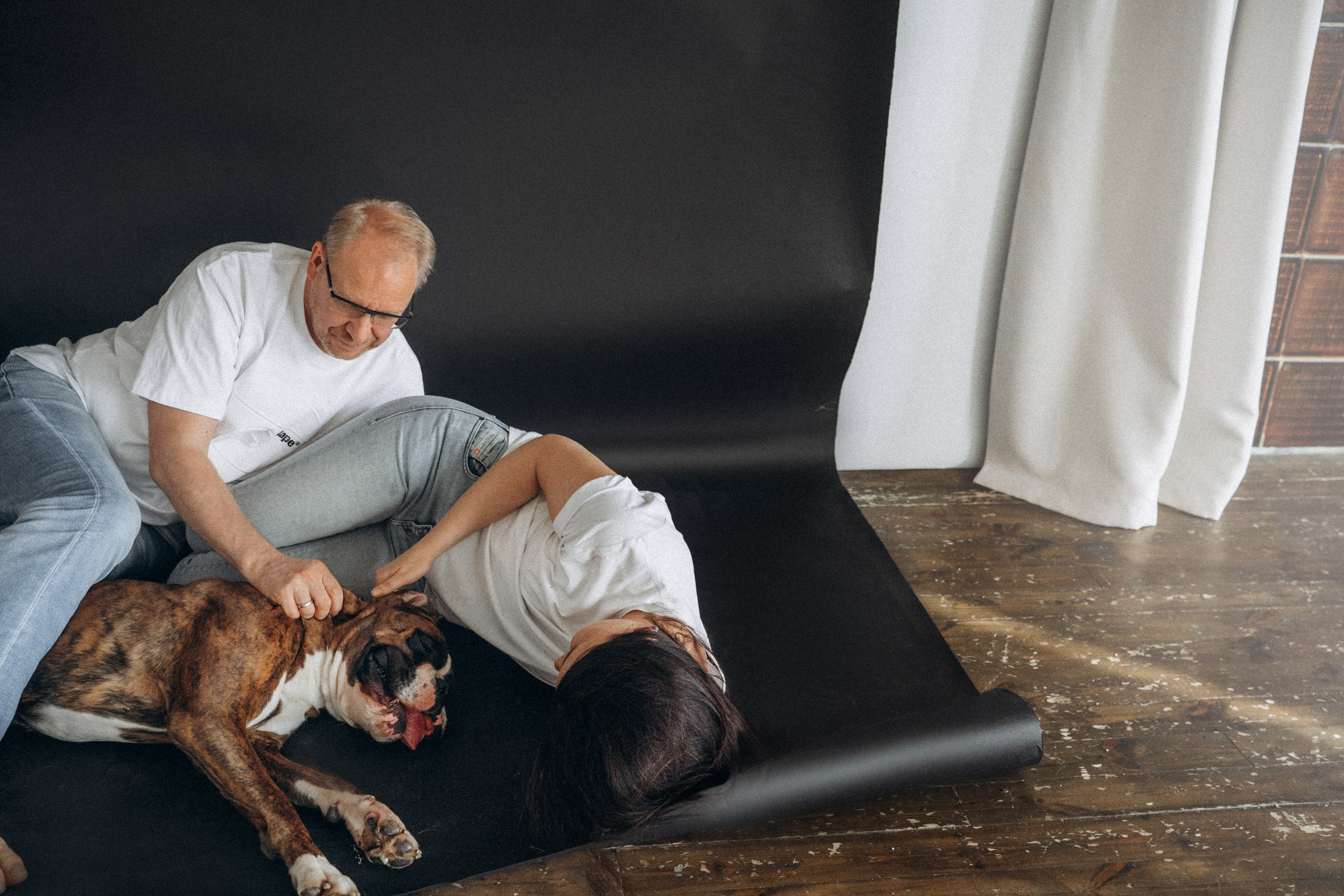 Анна, Максим и Марсель. Фотограф анималист в Москве и Санкт-Петербурге Свиридова Анна