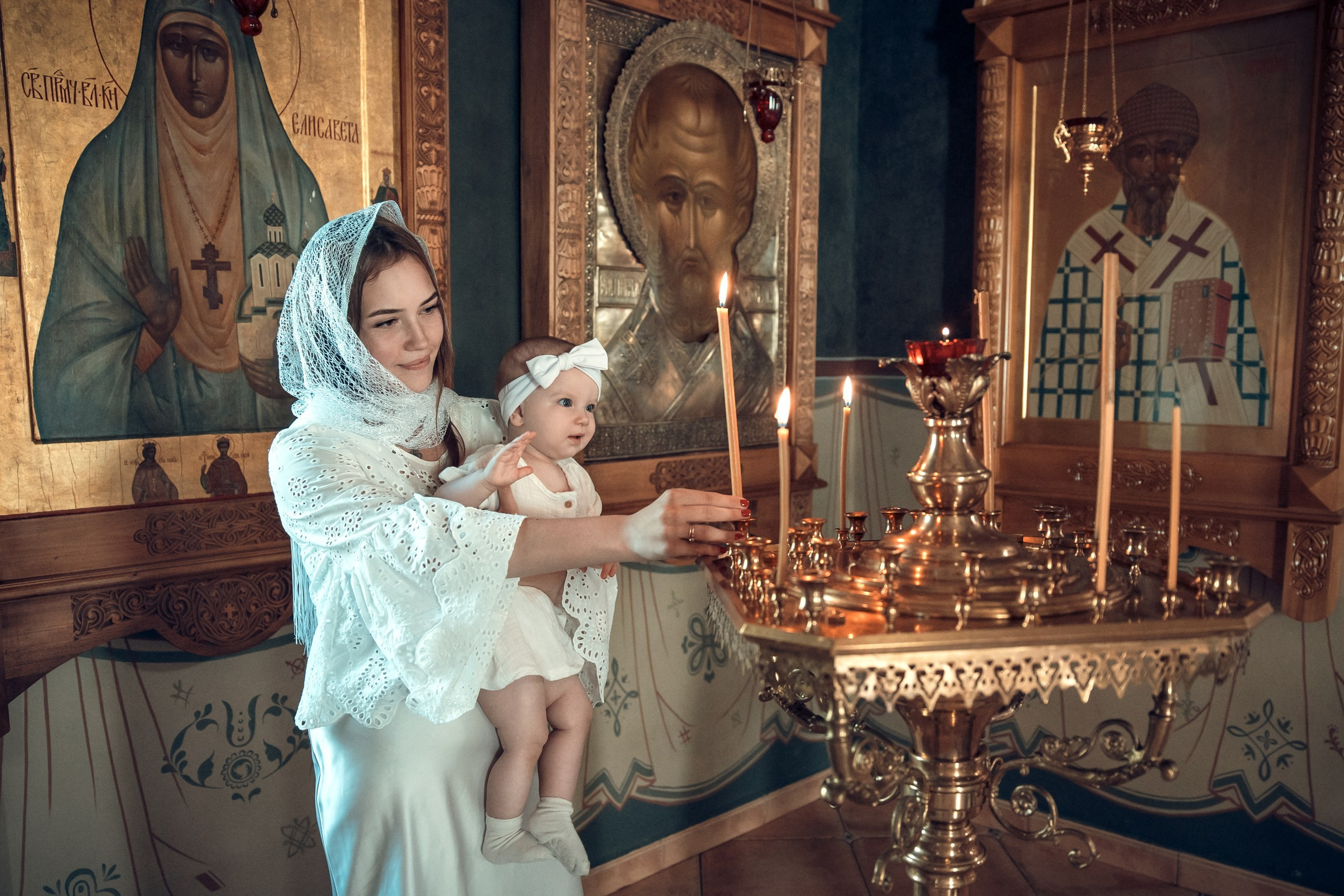 Таинство крещения. Семейный и детский фотограф в Москве Орешина Юлия