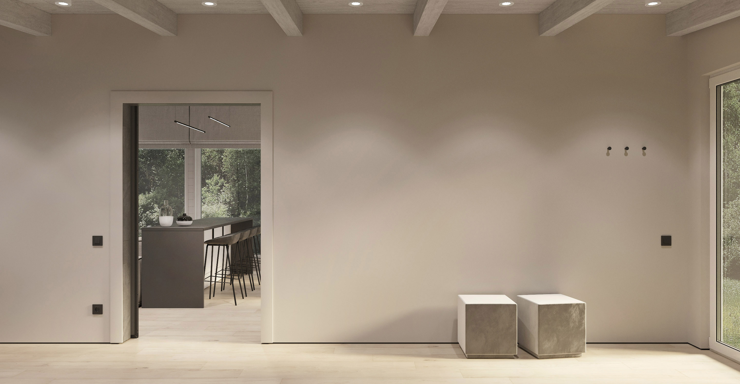 Дизайн-проект загородного гостевого дома г. Приозерск. Дизайнер интерьера квартир и частных домов