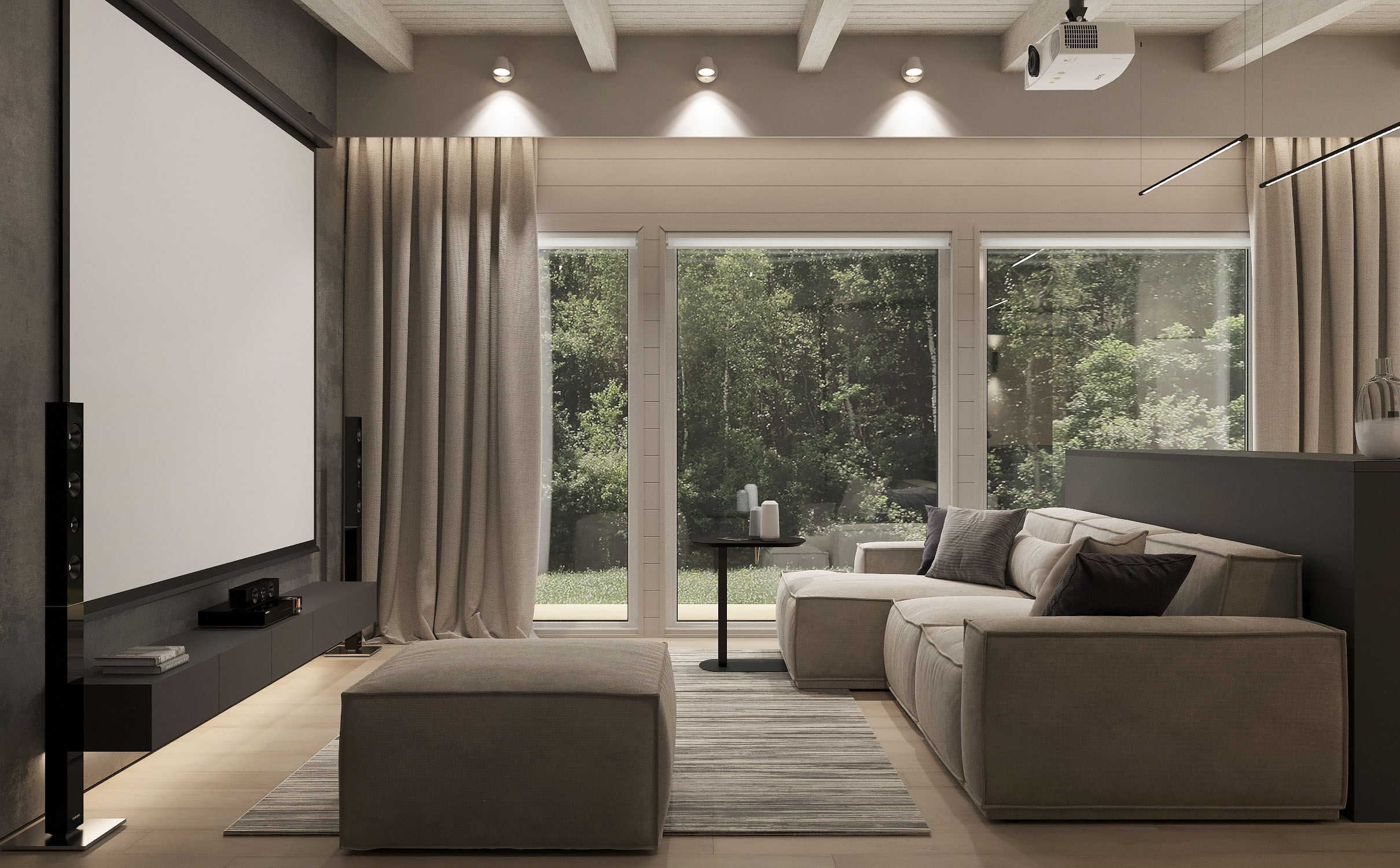 Дизайн-проект загородного гостевого дома г. Приозерск. Дизайнер интерьера квартир и частных домов