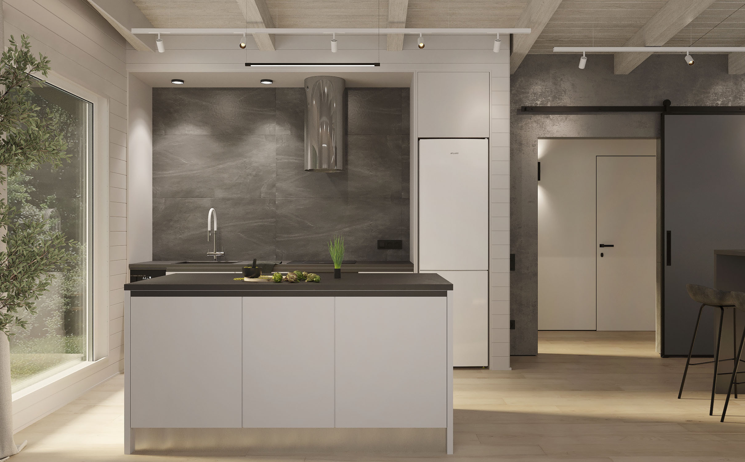 Дизайн-проект загородного гостевого дома г. Приозерск. Дизайнер интерьера квартир и частных домов