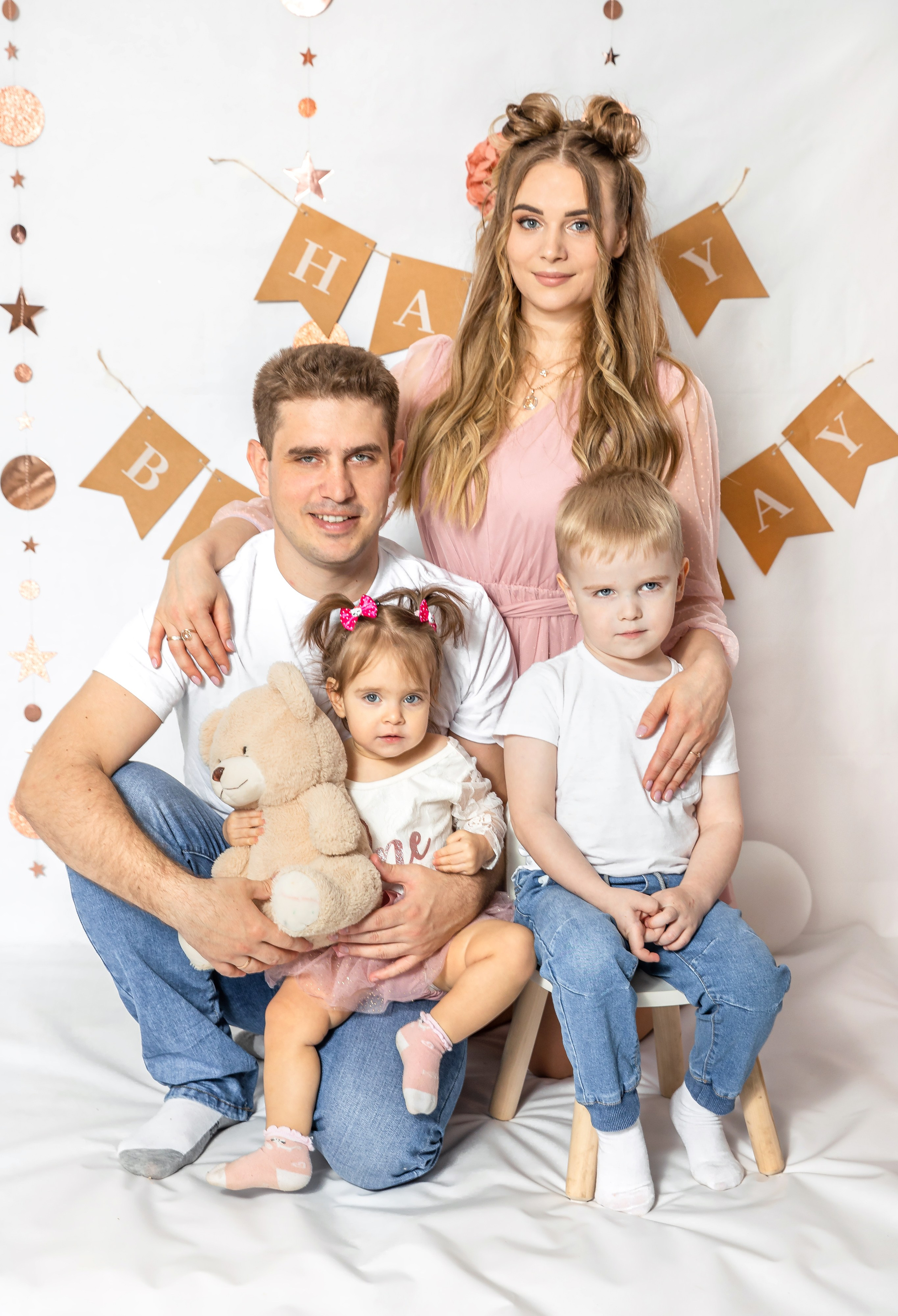 День рождения в розовом цвете. Детский семейный фотограф в г. Находка Ольга Коваленко, фотостудия Memories