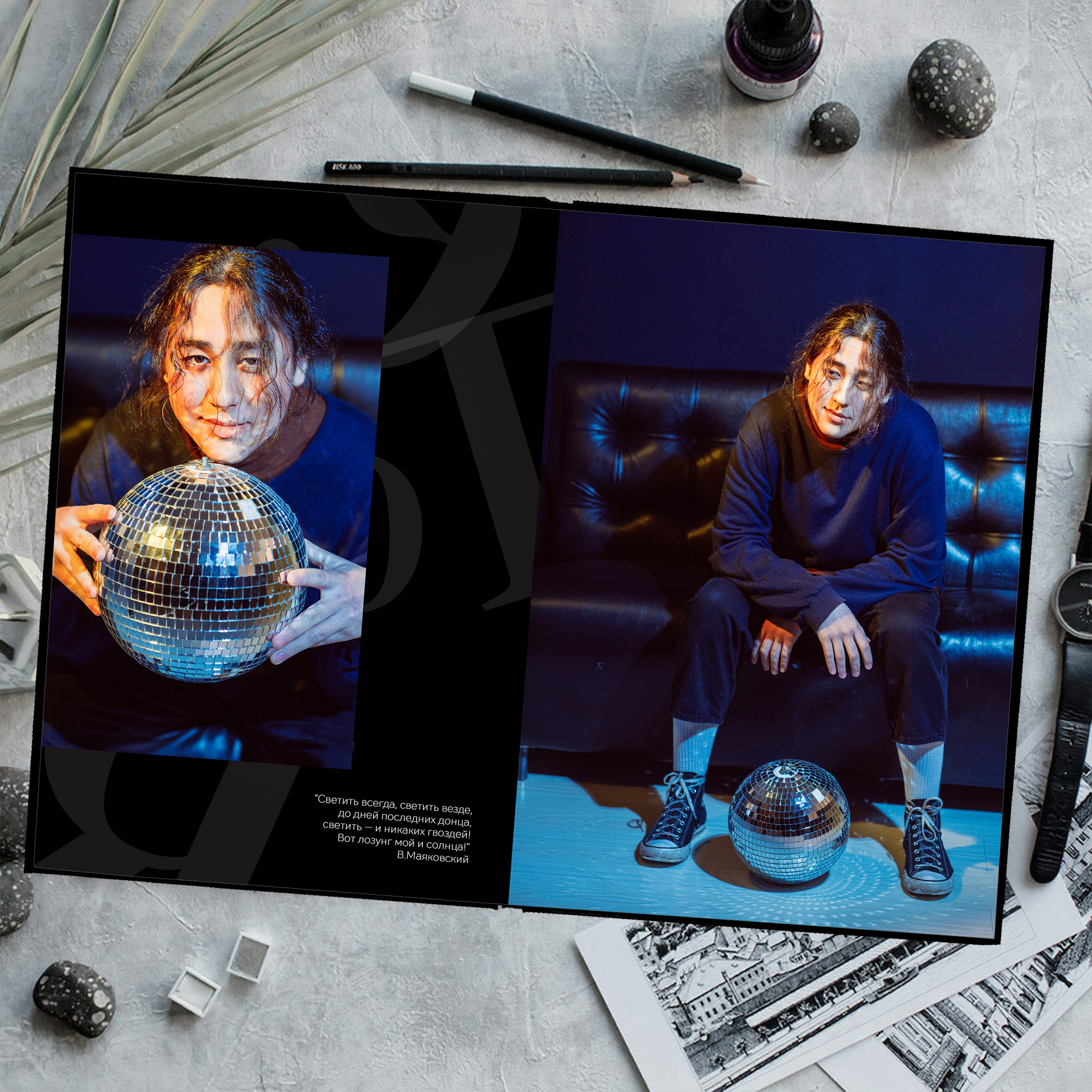 Дизайн «Чёрный». Стильный выпускной альбом Владивосток фотограф Вероника Мигачева