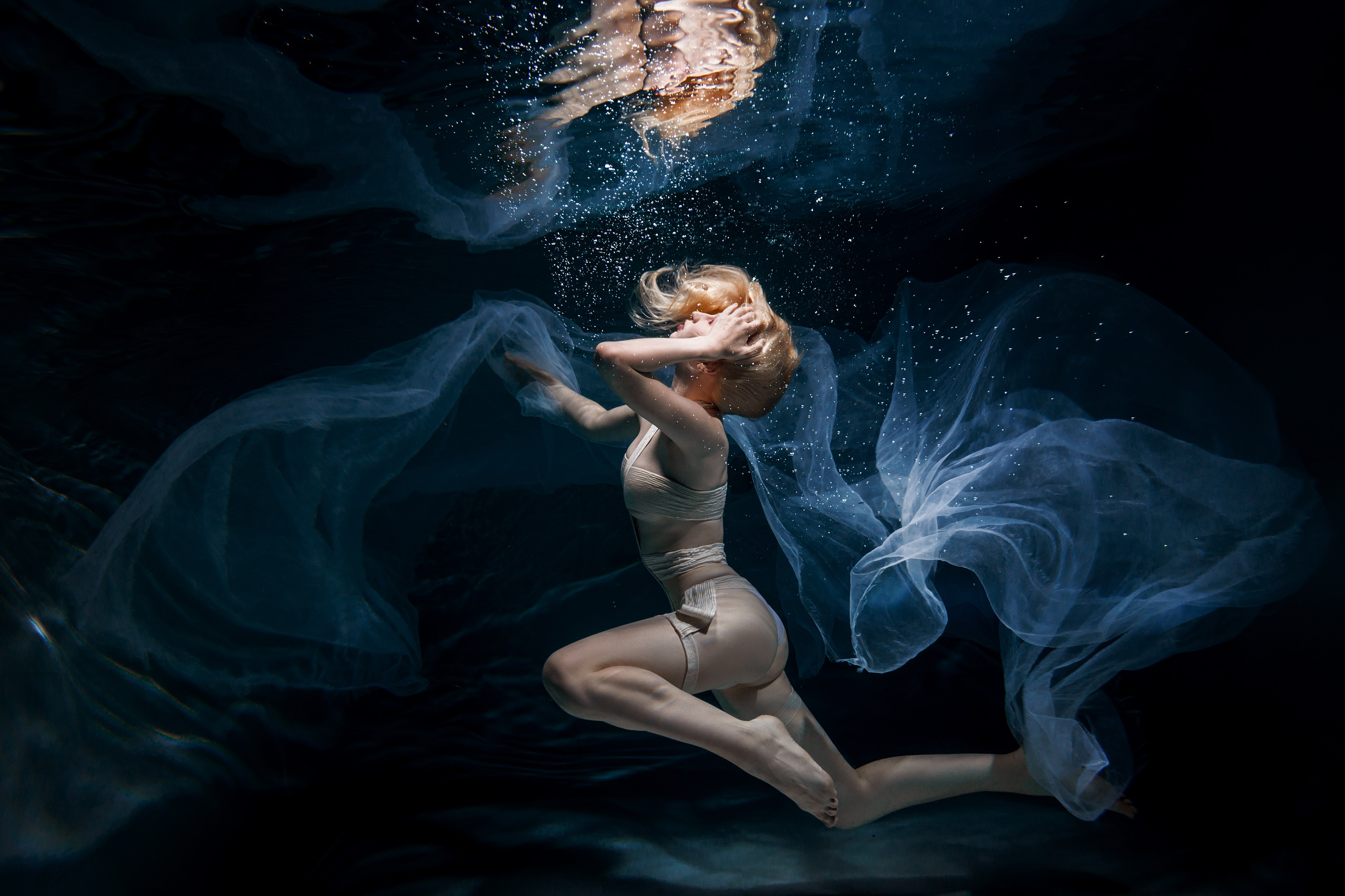 Подводная съемка. Профессиональная модель и блогер Сандра Капшук