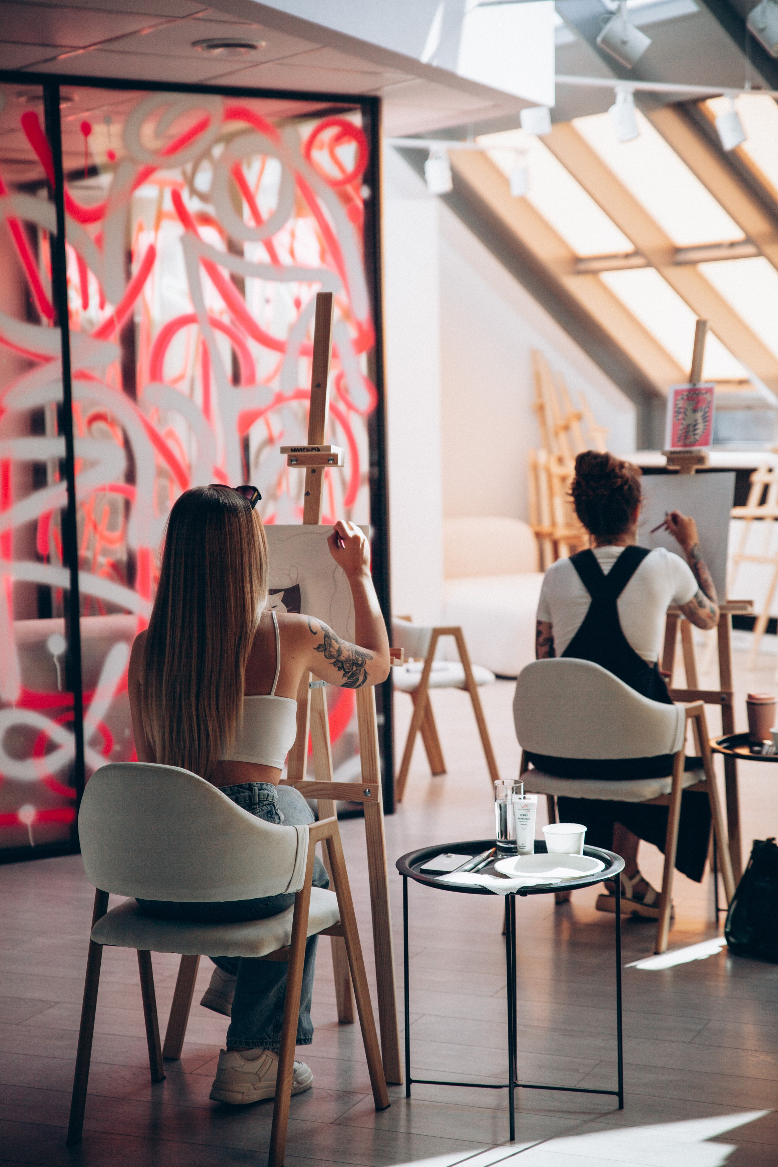 Мастер-класс по живописи. Преподаватель Анна К-К. Репортажный и детский фотограф в Минске