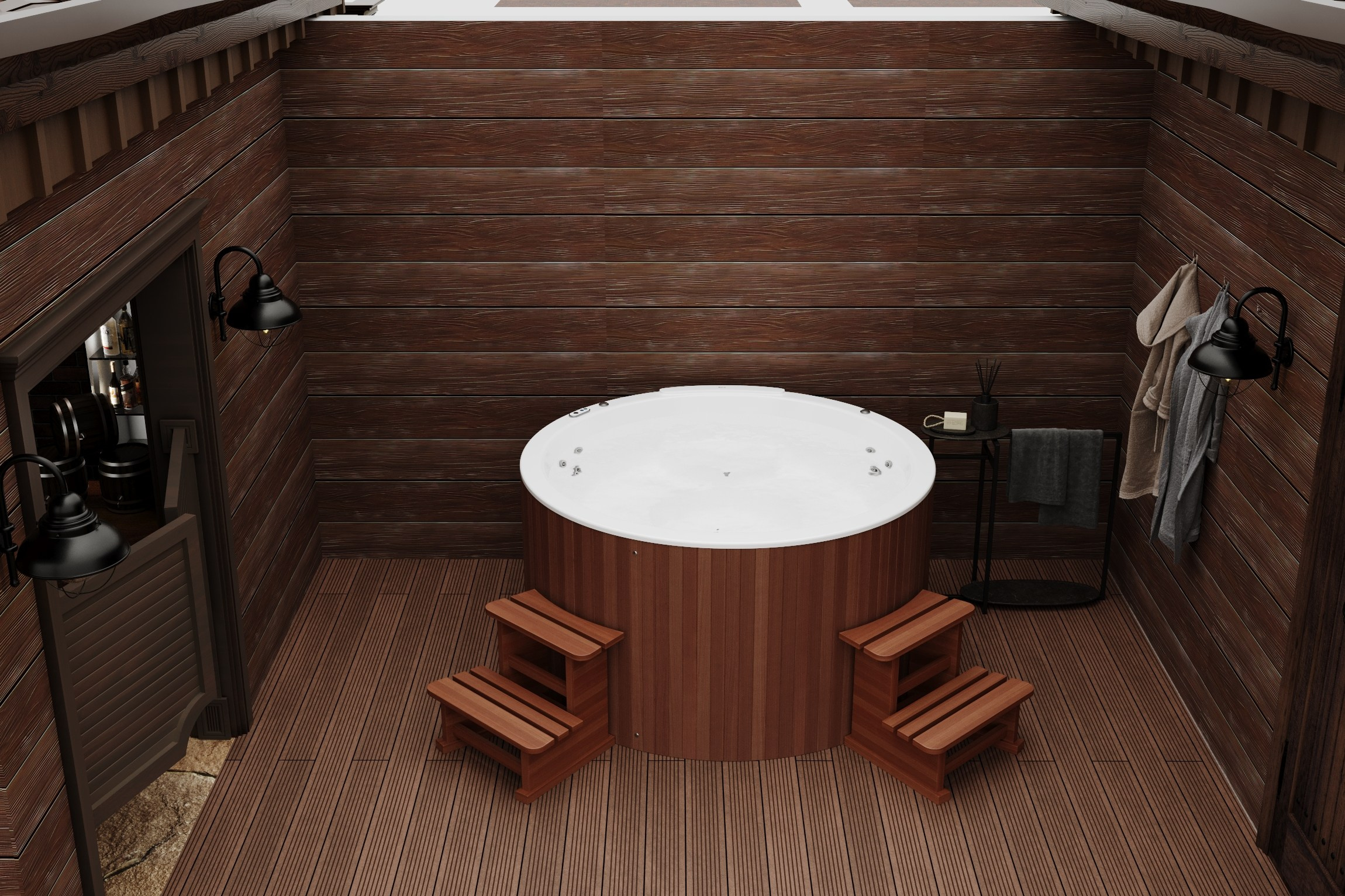 Банный комплекс, ул. Персиковая. Arrogant Arch