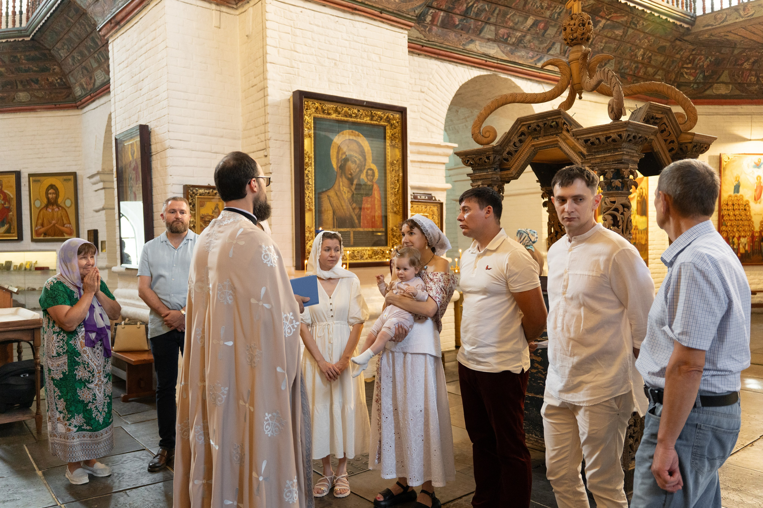 Крестины Майи в Старочеркасском Воскресенском войсковом соборе