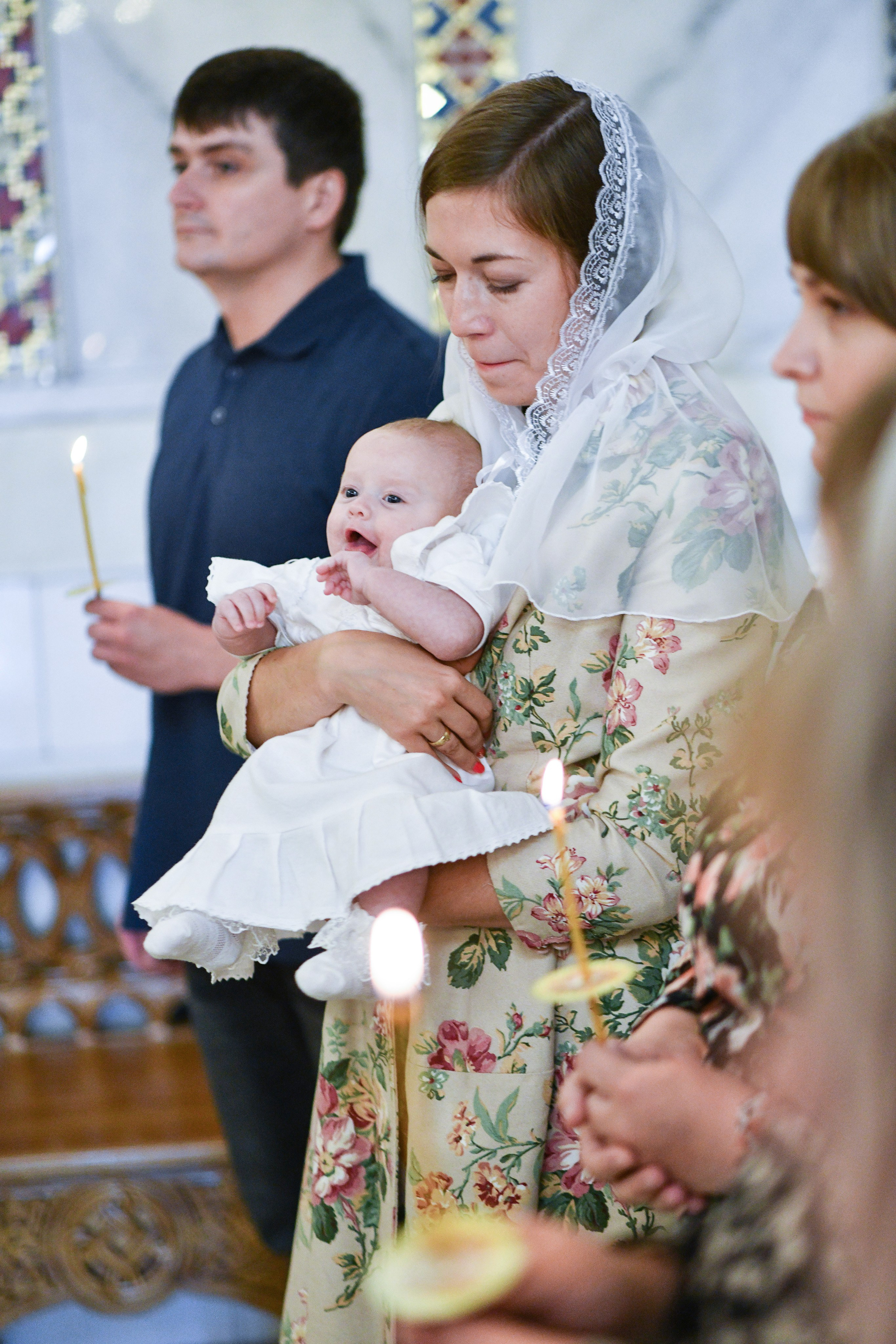 Крещение Марии. Церковь Покрова Пресвятой Богородицы в Ясенево. Свадебный и портретный фотограф в Москве Галина Борисова