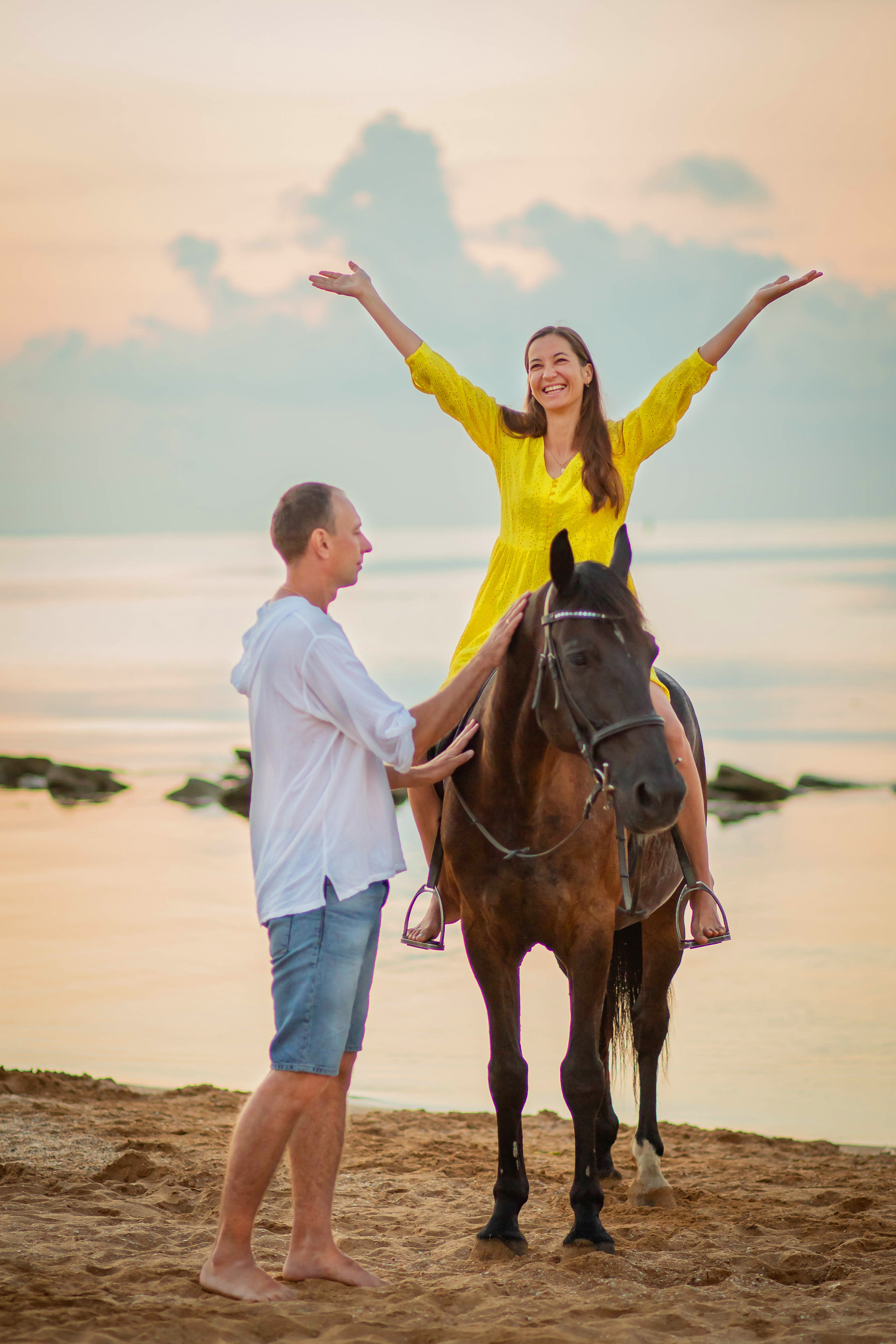 Фотосессия на море с лошадью. Фотограф в Феодосии Наталья Булгакова