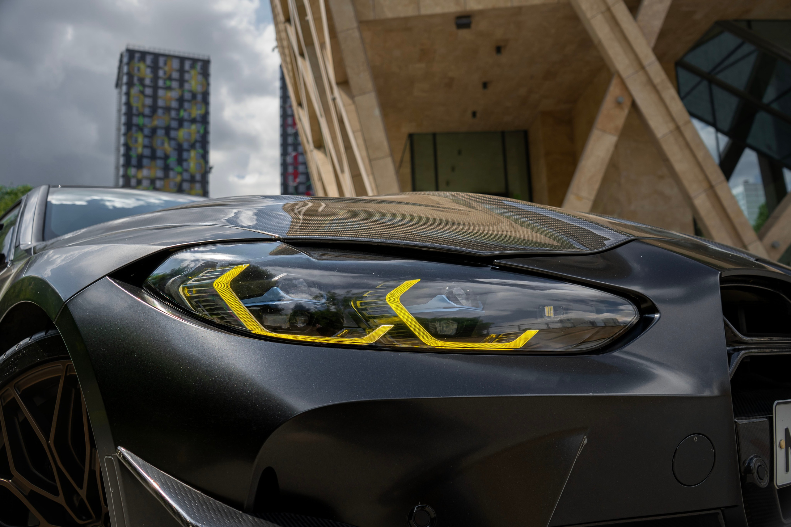 BMW M4 (Black matte). Автомобильный фотограф Ногинск Денис Городок
