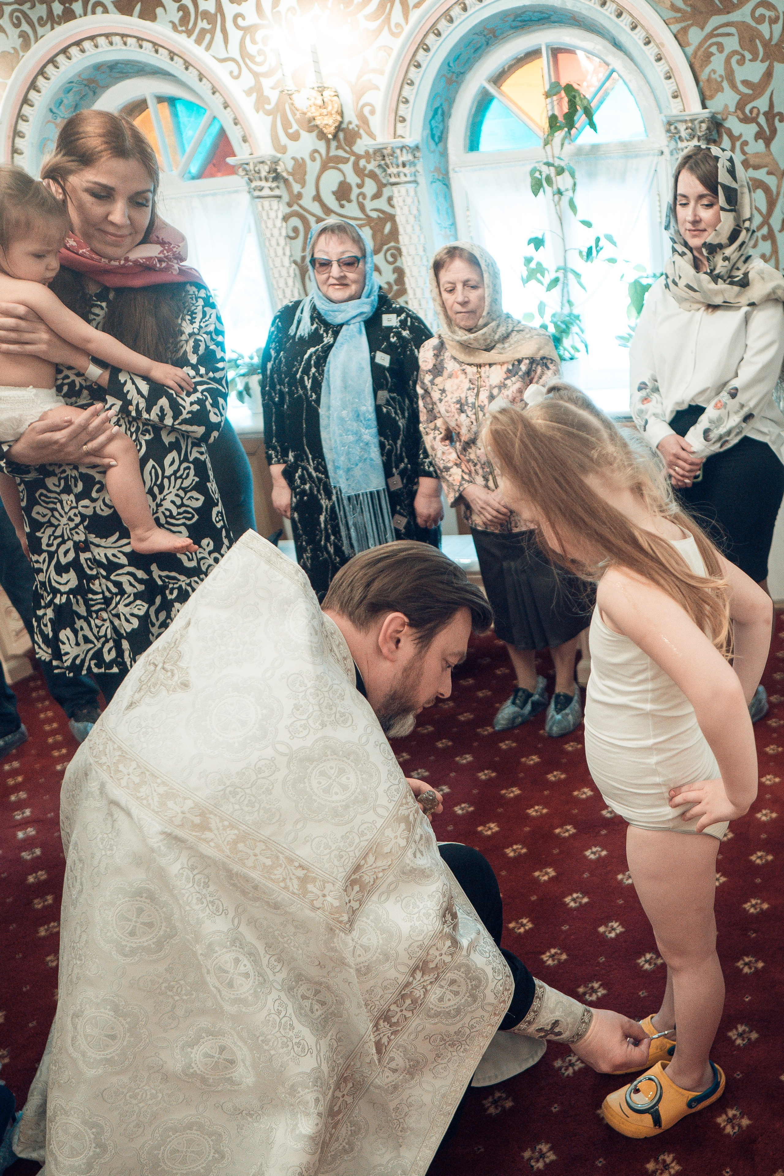 Таинство Крещения Артема, Ангелины и Адрианы